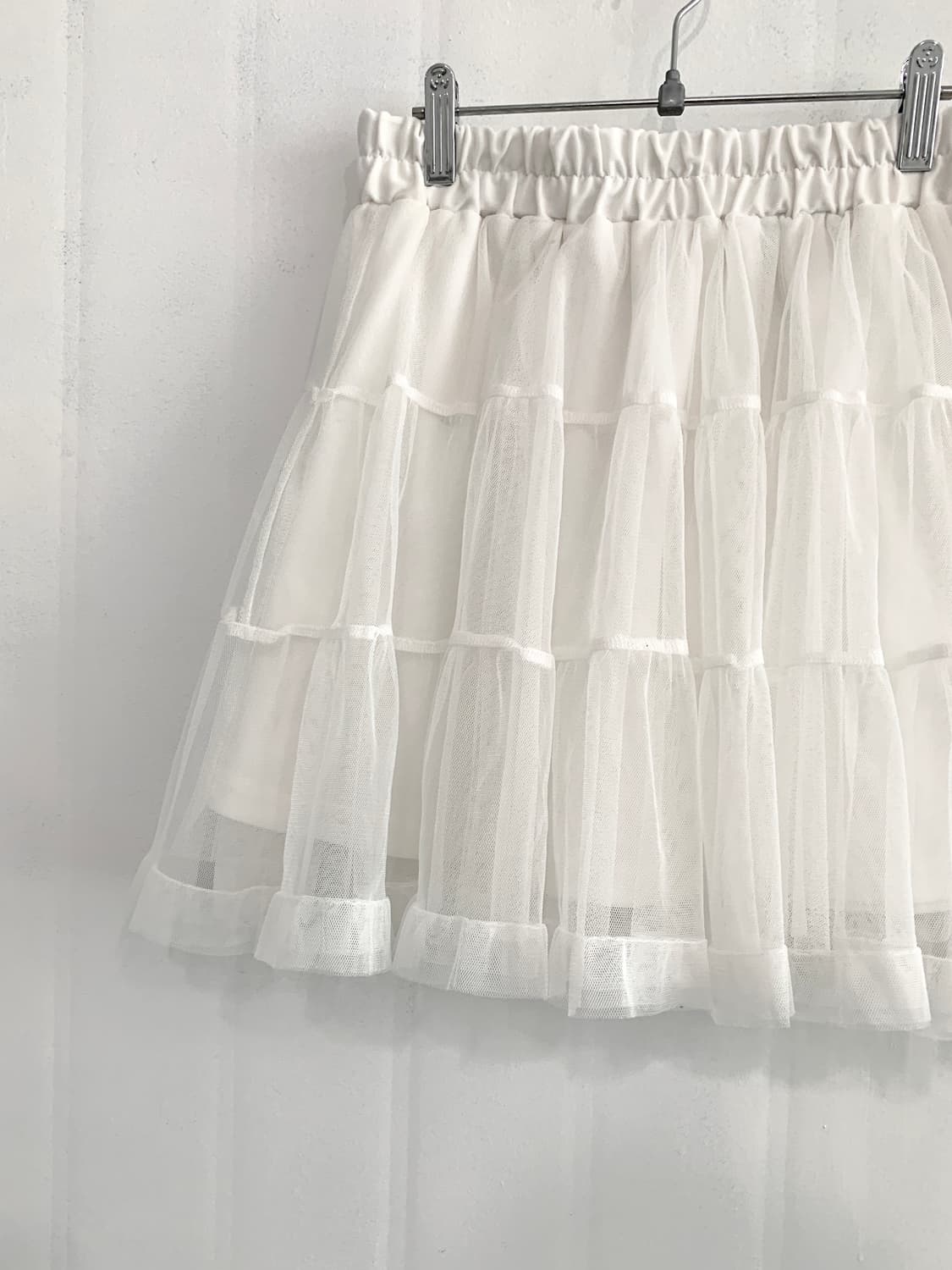 White Tiered Tutu Skirt 상품이미지7