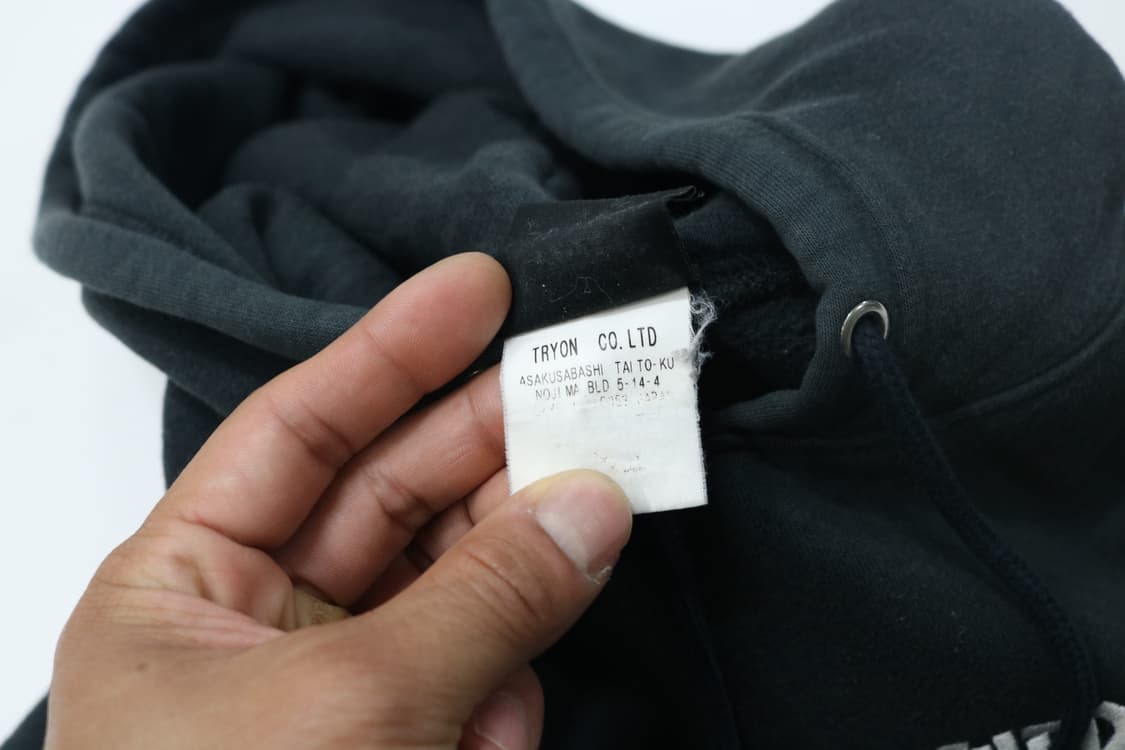 THRASHER 트래셔 빈티지 로고 자수 블랙 후드티 L 상품이미지6