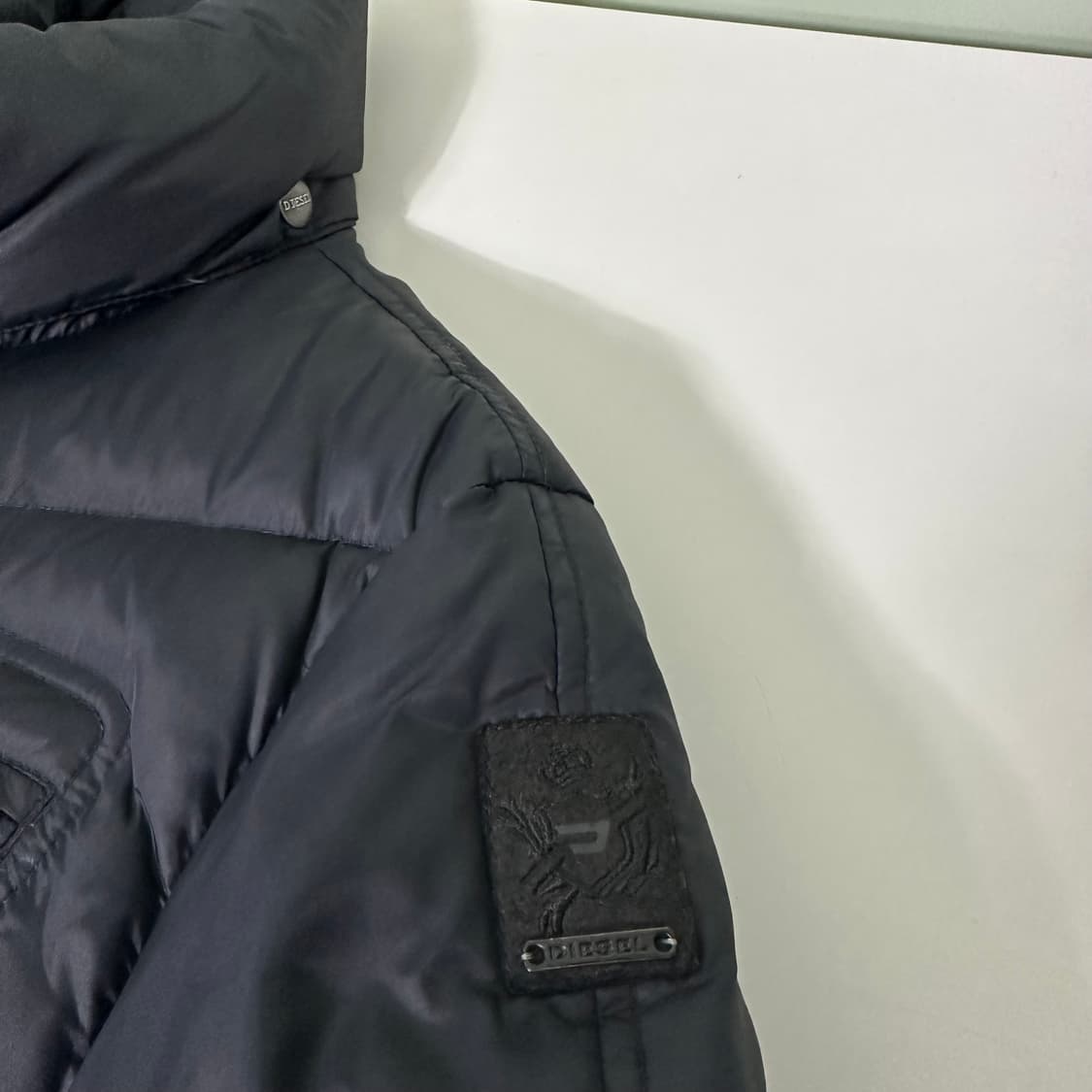 95 디젤 블랙 지퍼포인트 덕다운 패딩점퍼 상품이미지5