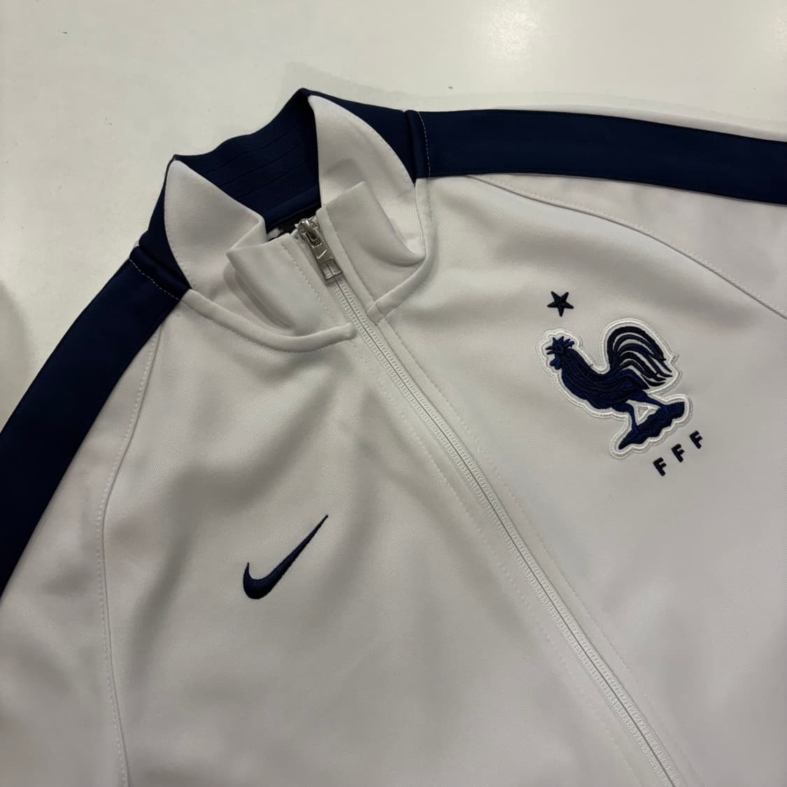 [M] 14s 나이키 프랑스 국대 트랙 져지 집업 자켓 화이트 D911 상품이미지3