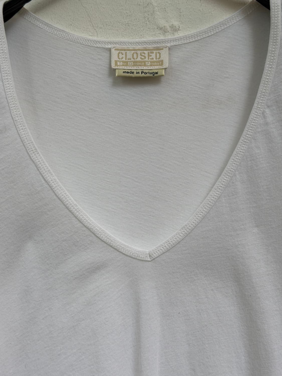 Closed 화이트 브이넥 롱 슬리브 탑 XS 상품이미지2