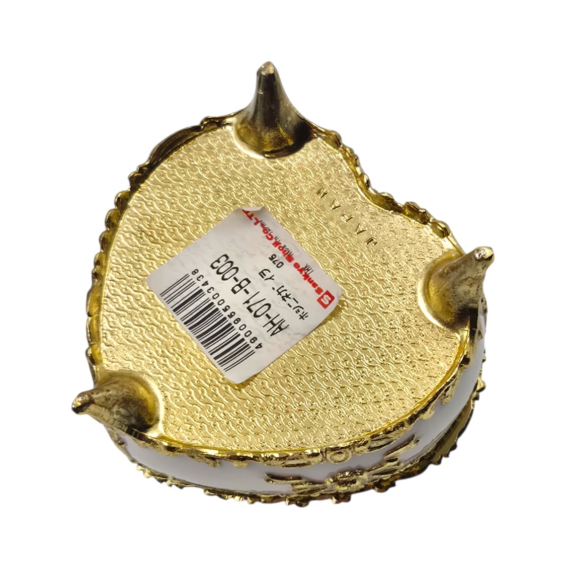 80s 산쿄 엔틱 여인 카메오 하트 오르골 보석함 상품이미지5