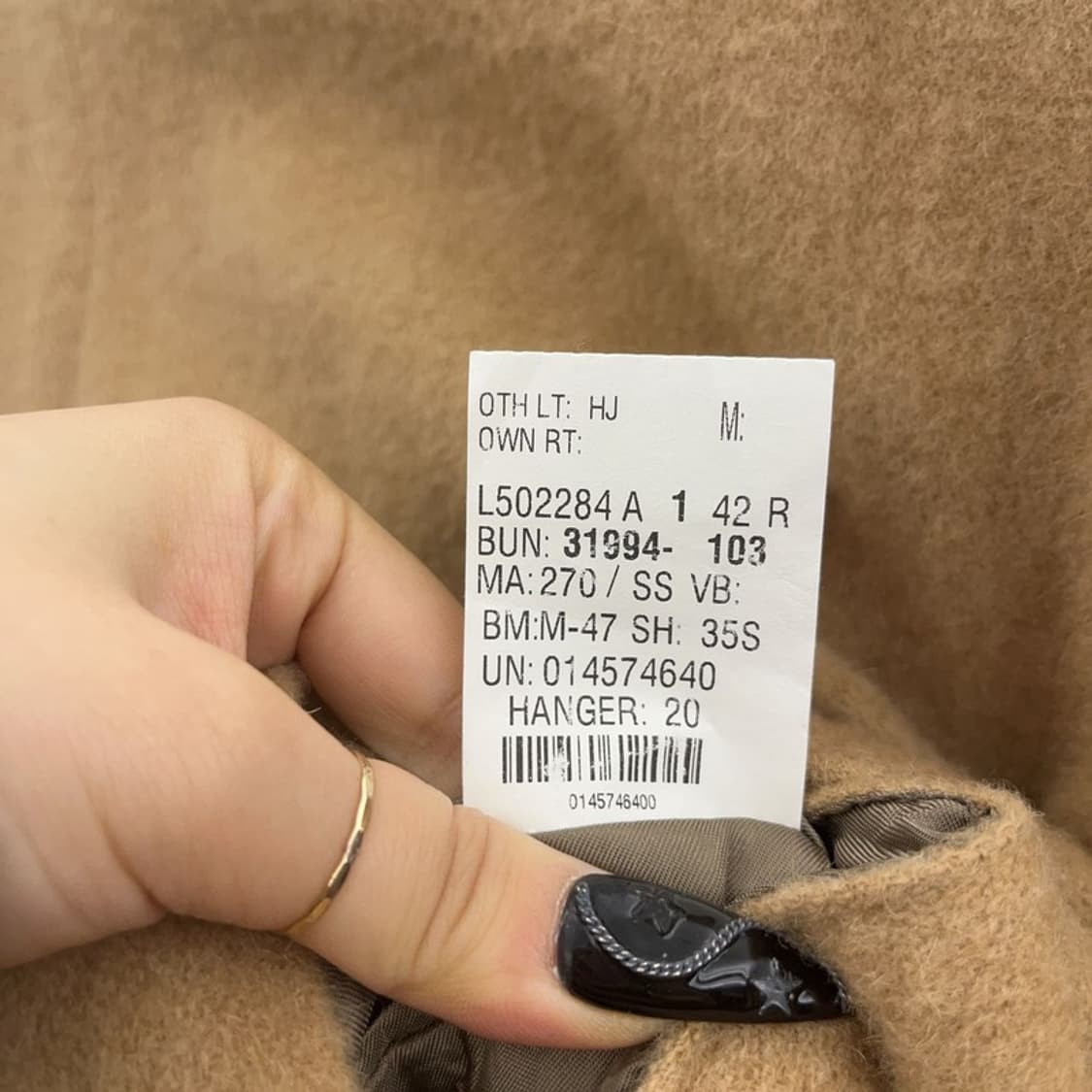 폴로 랄프로렌 모던시크 낙타털 블레이저 자켓 M C08654 상품이미지7