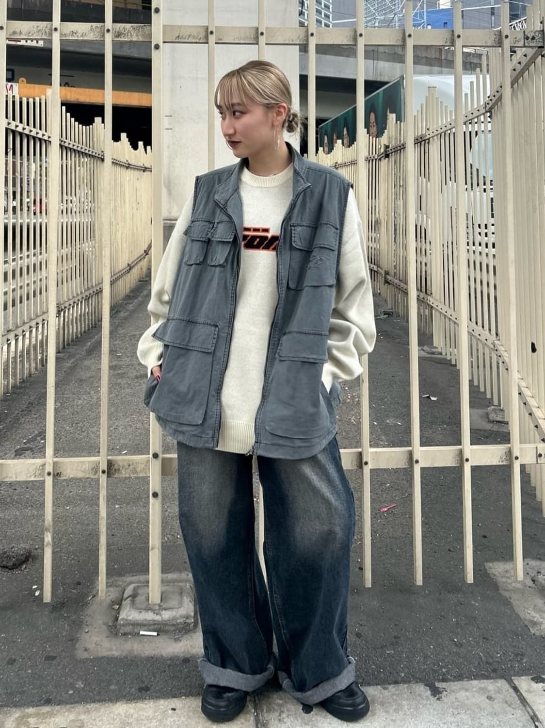 WHO'S WHO gallery Stand Collar Vest 상품이미지4
