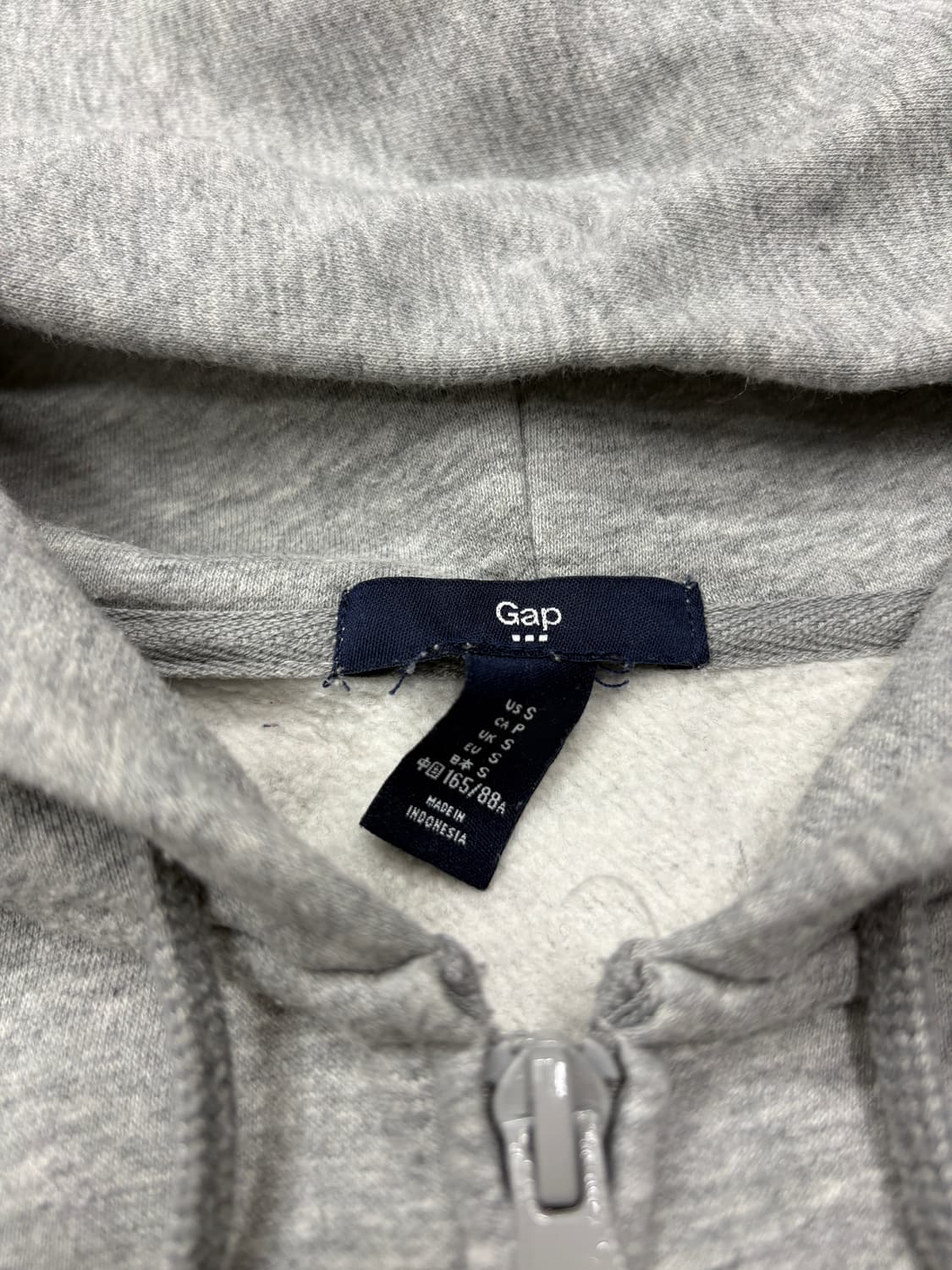GAP 빈티지 갭 우먼스 그레이 후드 집업 상품이미지3