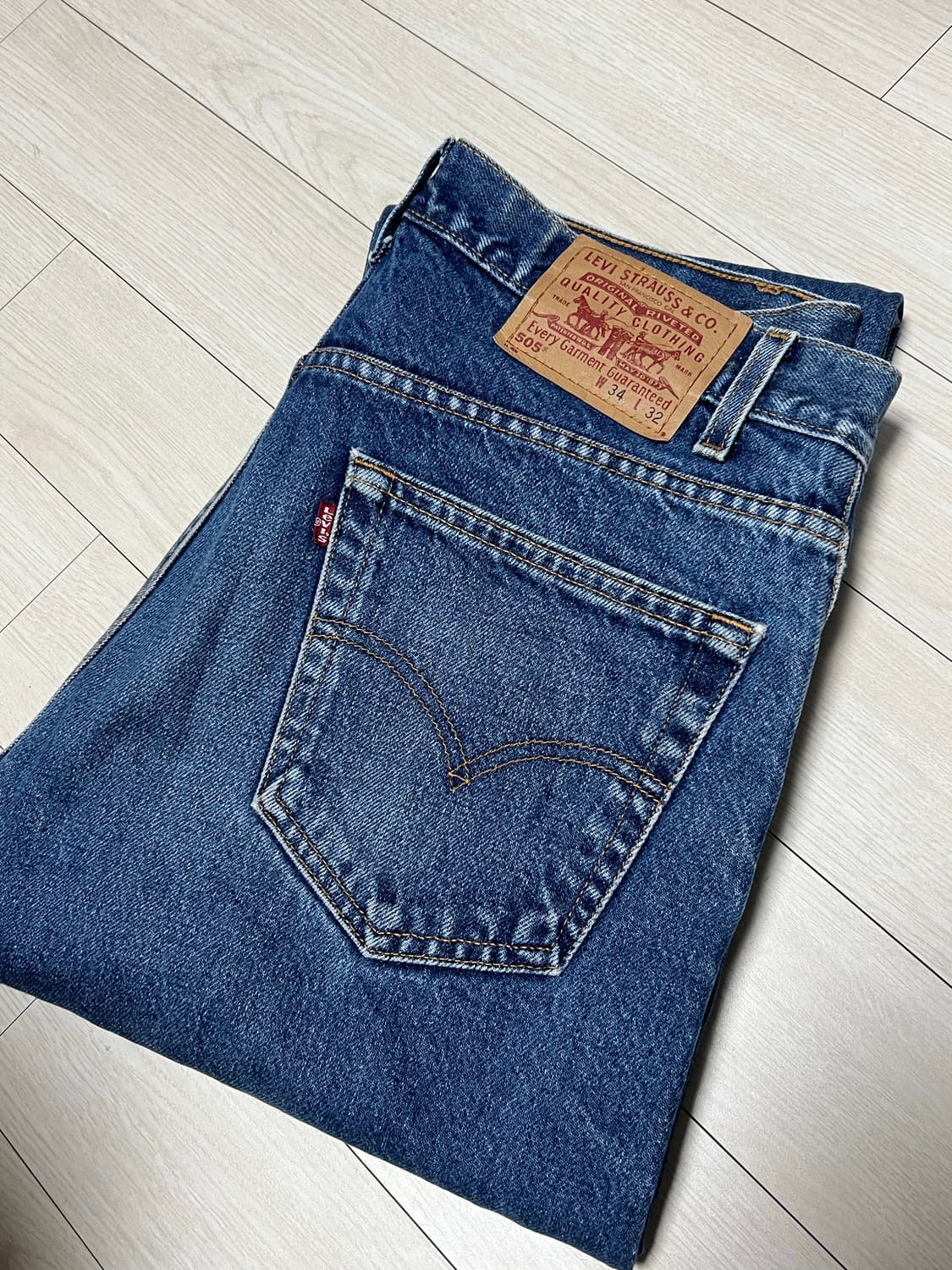 90s메이드인멕시코 리바이스505데님팬츠 34x32 상품이미지1