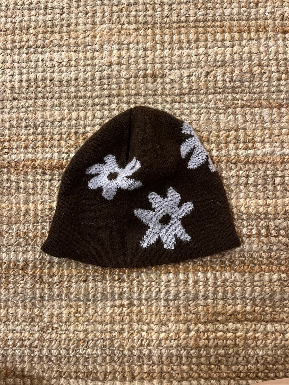 AEAE 브라운 플라워 비니 상품이미지1