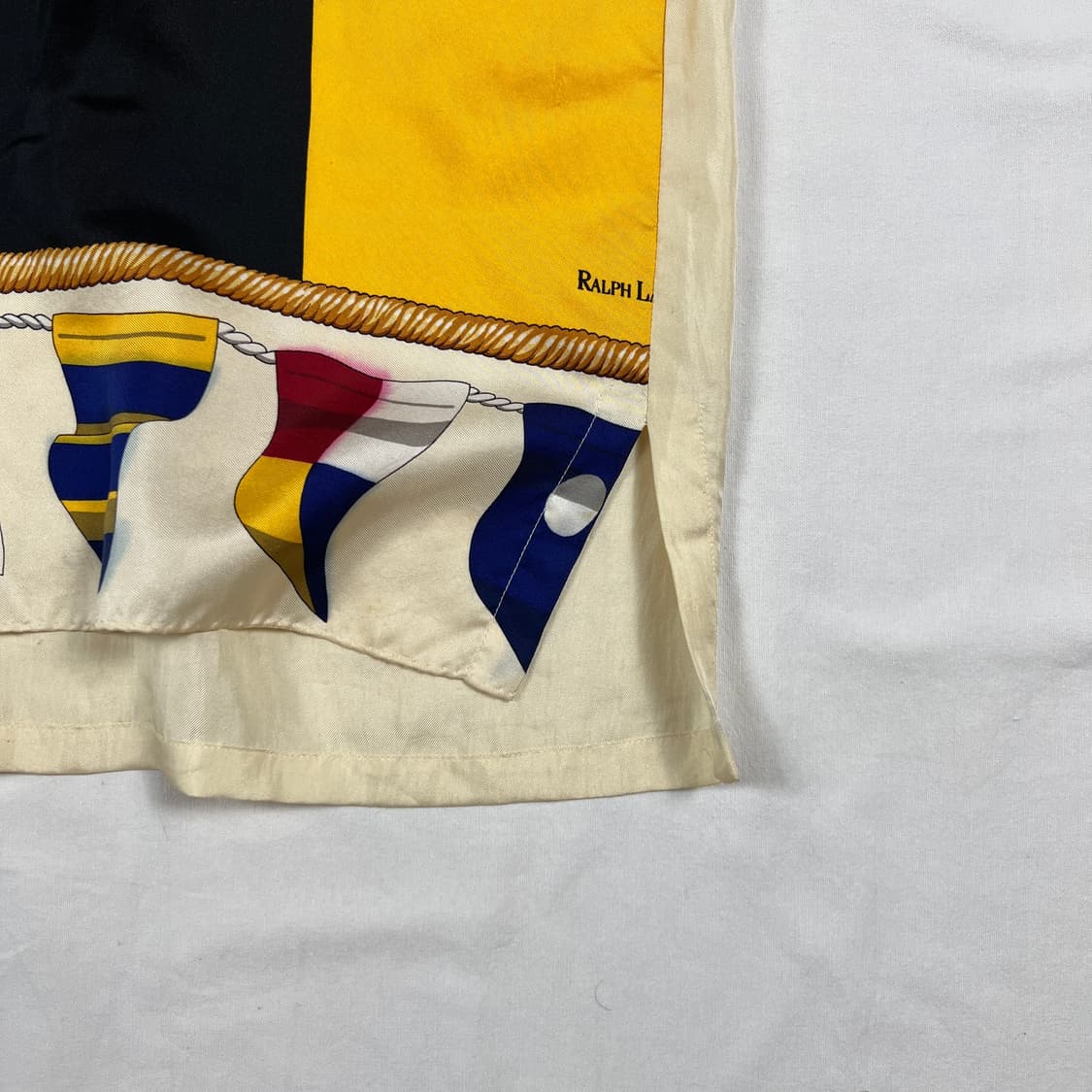 90‘s 폴로랄프로렌 og 빅 크레스트 실크 피케셔츠 상품이미지5