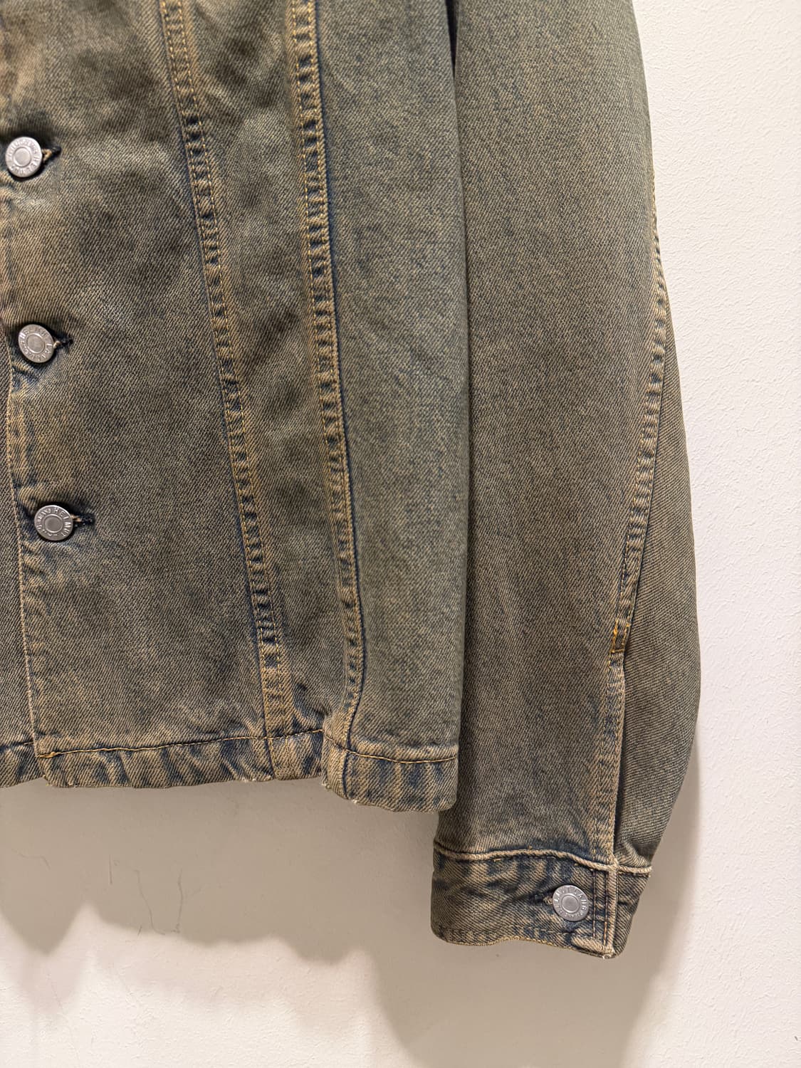 헬무트랭 90s stained 데님 자켓 상품이미지4