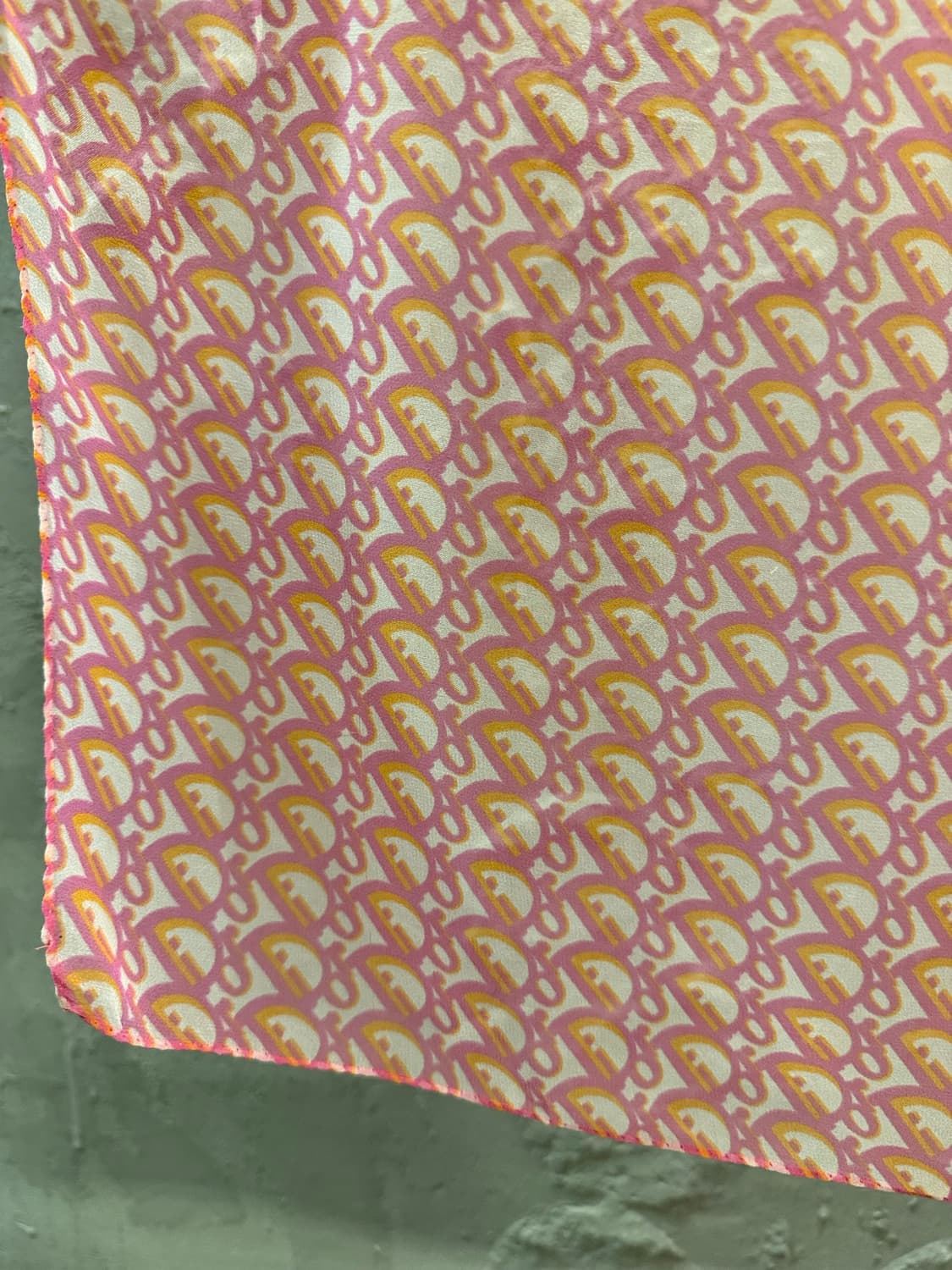 크리스찬 디올 CHRISTIAN DIOR 트로터 실크 스카프 핑크 상품이미지2