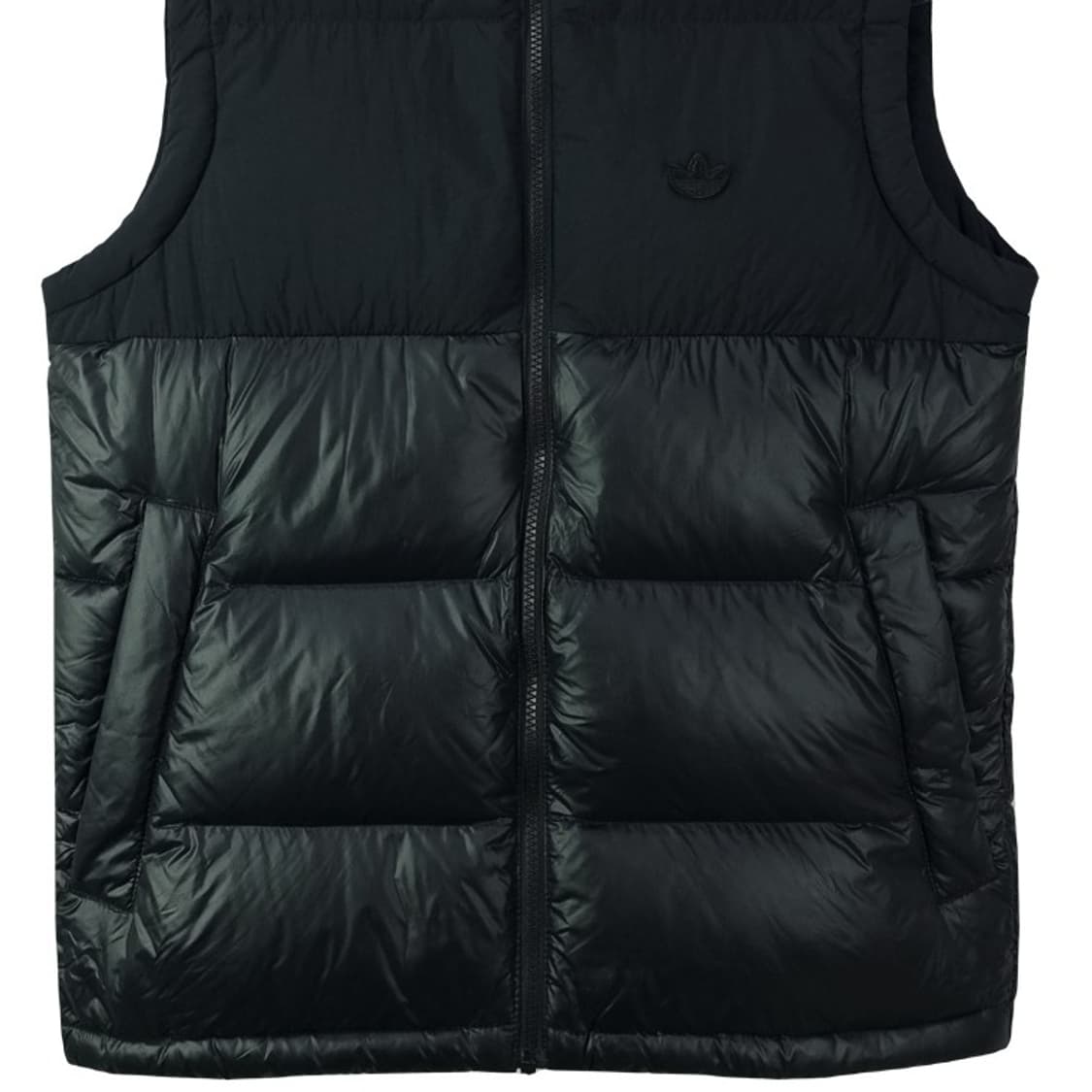 [아디다스] 로고 패치 덕다운 패딩 베스트 조끼 블랙 M18820 상품이미지5