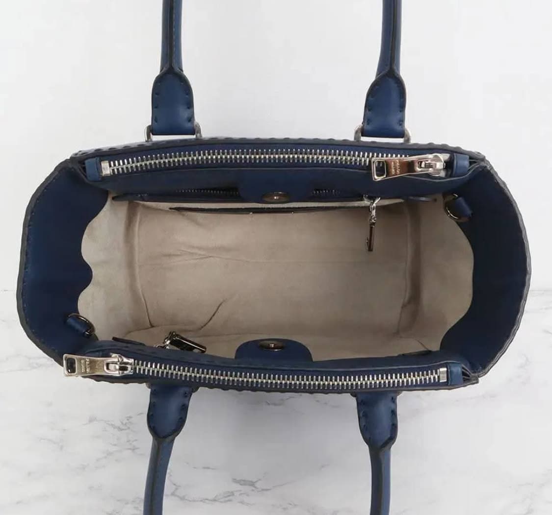 [정품] 프라다 사피아노 패치워크 토트&크로스백 네이비 레더 상품이미지2