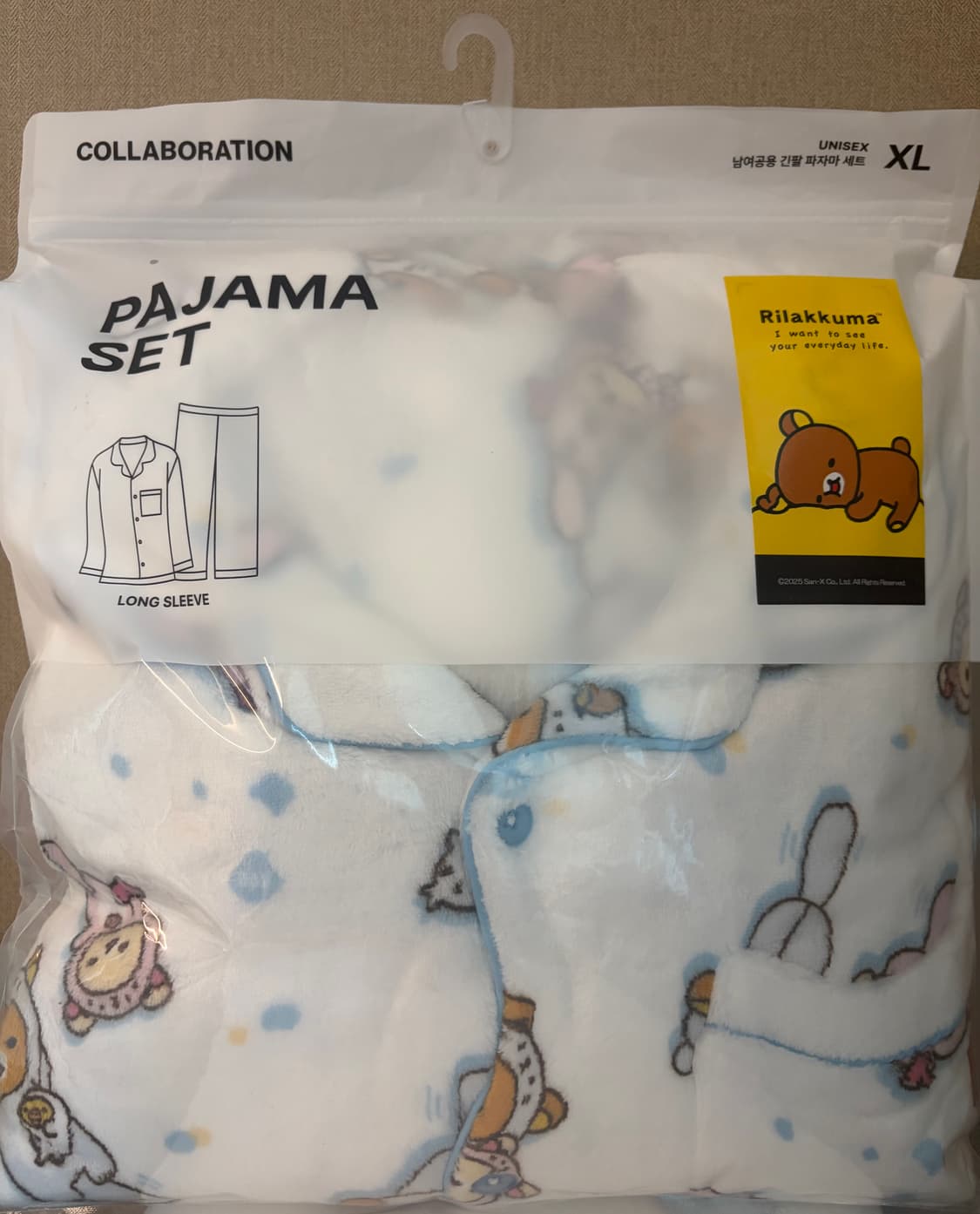 (미개봉) 스파오 리락쿠마 코리락쿠마 수면파자마 잠옷 XL 상품이미지1