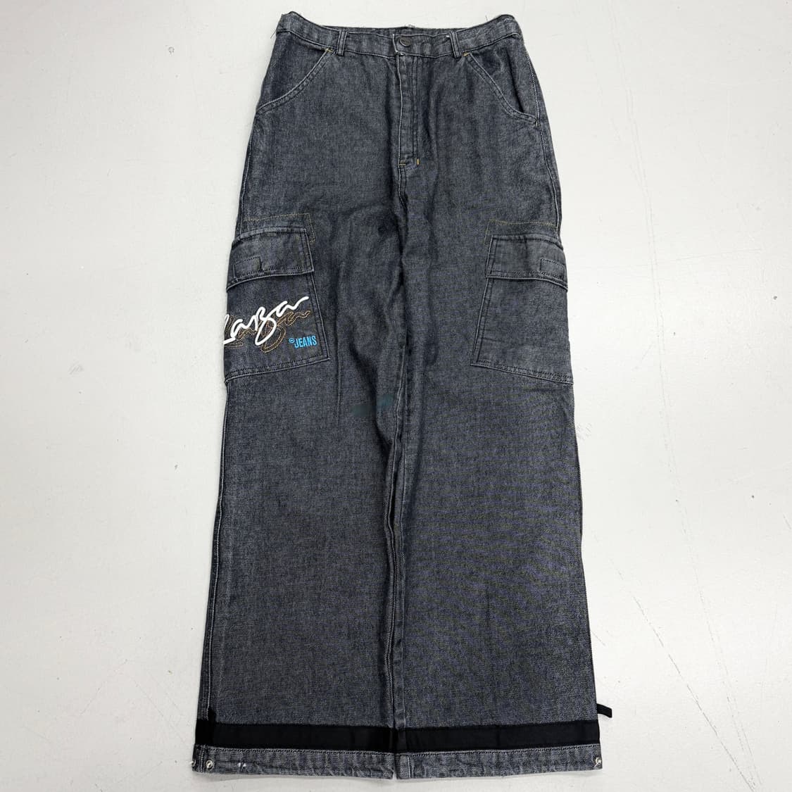 올드스쿨 Y2K 카고 와이드 데님팬츠 상품이미지2