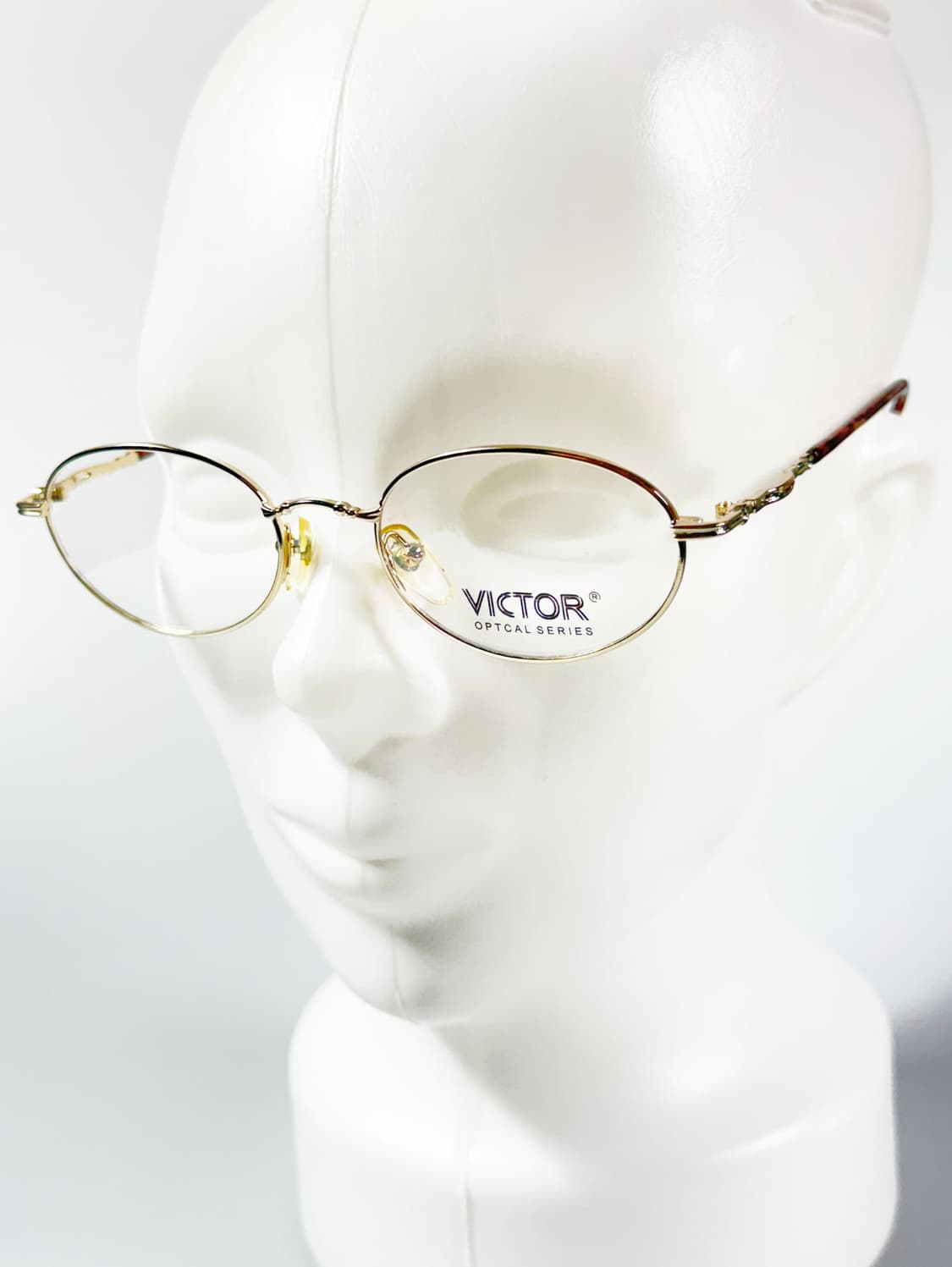 90a VICTOR 골드 슬림 오벌 메탈 빈티지 안경 상품이미지8