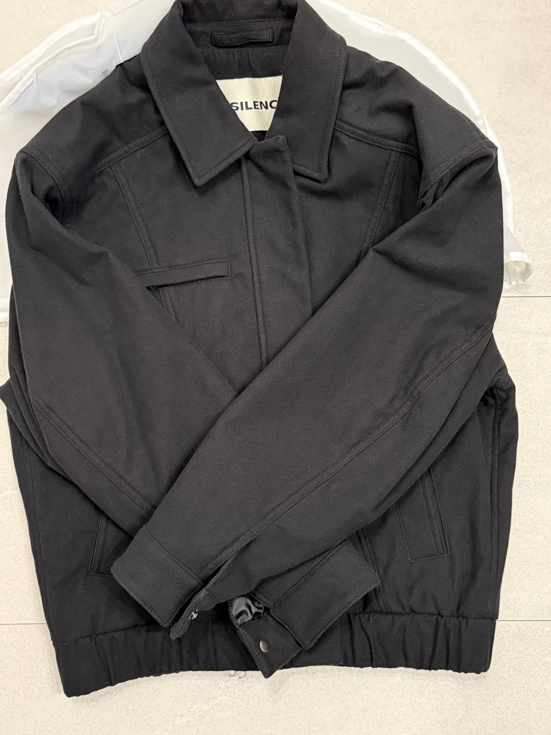 (최상, s) 인사일런스 우먼 워시드 몰스킨 점퍼 BLACK 상품이미지4