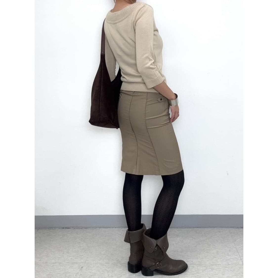 빈티지 웨스턴 미디 스커트 상품이미지2