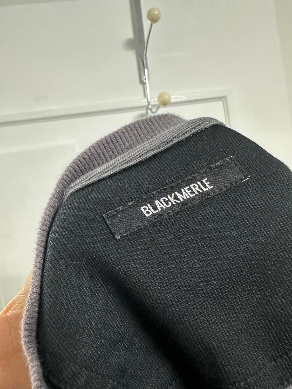 블랙멀 BLACKMERLE 지퍼 롱슬리브티 상품이미지4