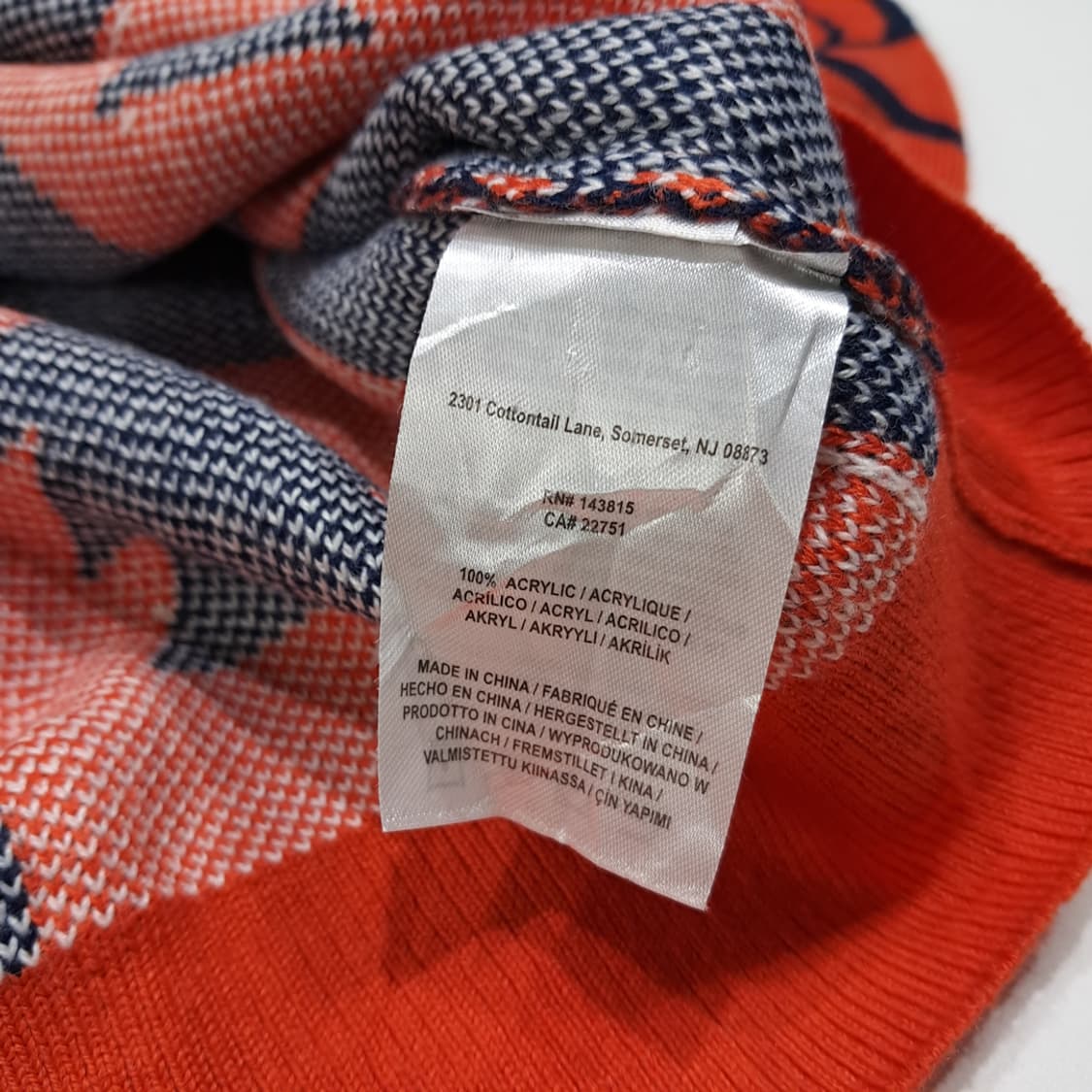 CL317 XL 엔에프엘 아크릴 덴버브롱코스 자카드 니트 상품이미지5