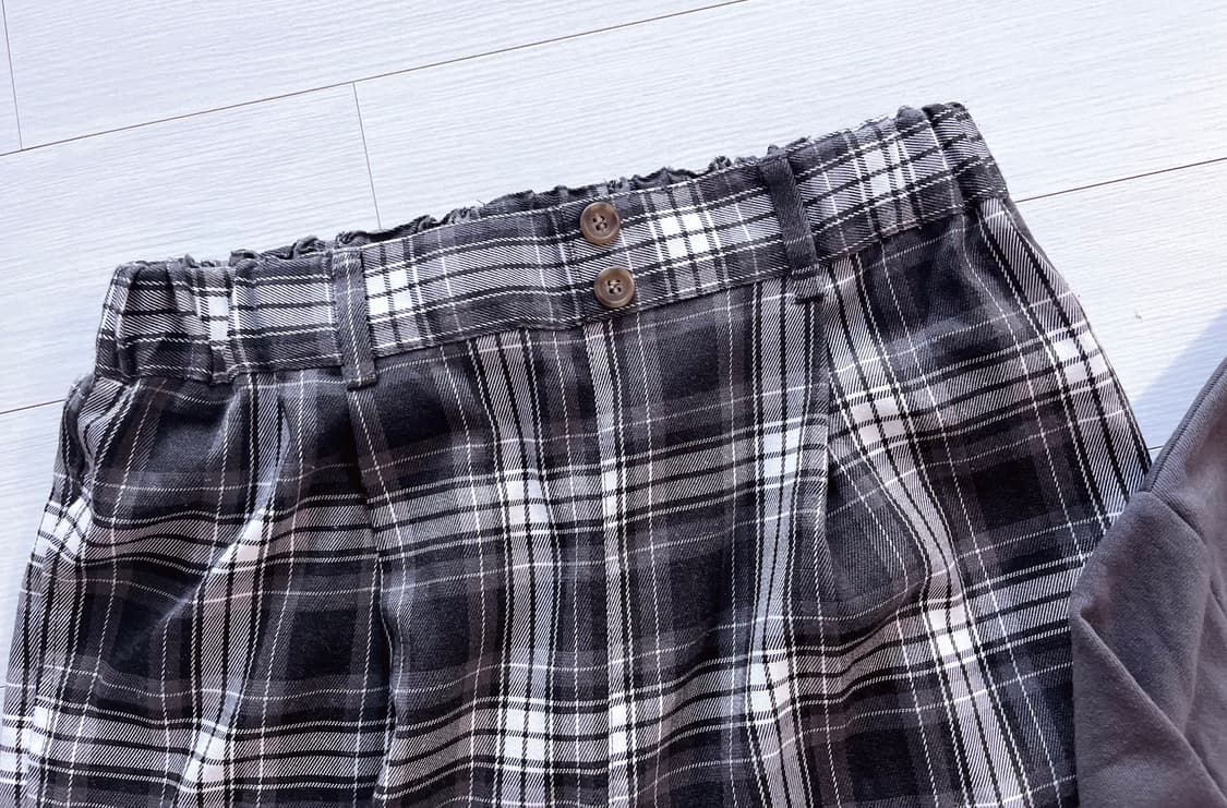 Earthmusic 그레이티셔츠 ehkasopo체크바지 상품이미지3