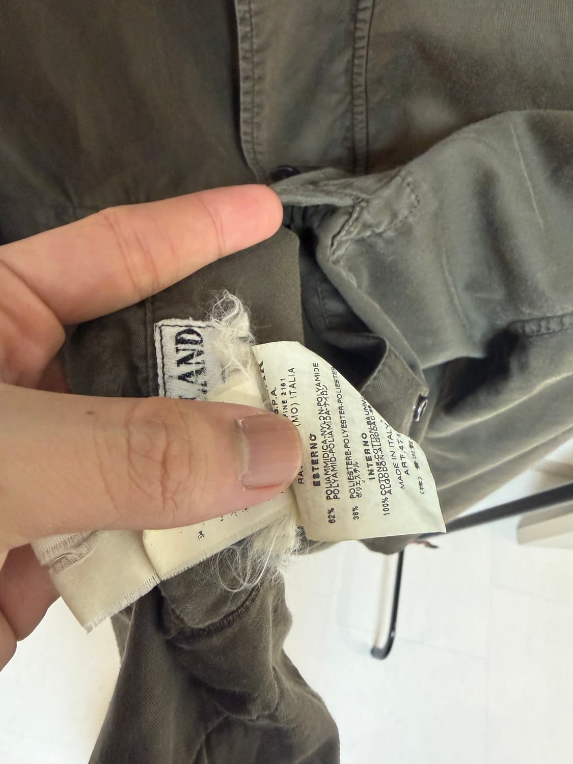 [백화점판,XL] 00’s 스톤아일랜드 아카이브 리버시블 자켓 브라운 상품이미지6