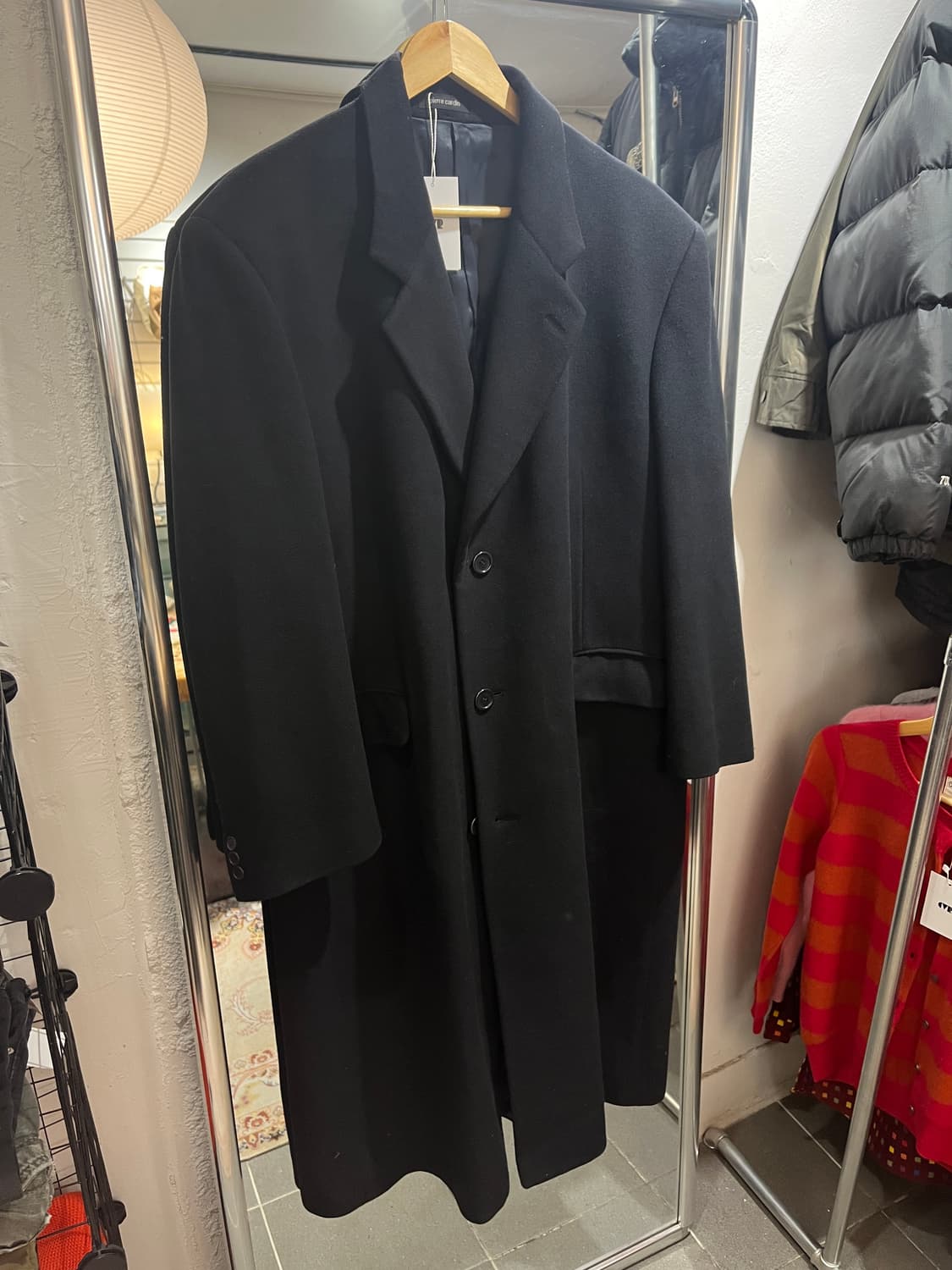 피에르 가르뎅 오버사이즈 싱글 롱코트 상품이미지3