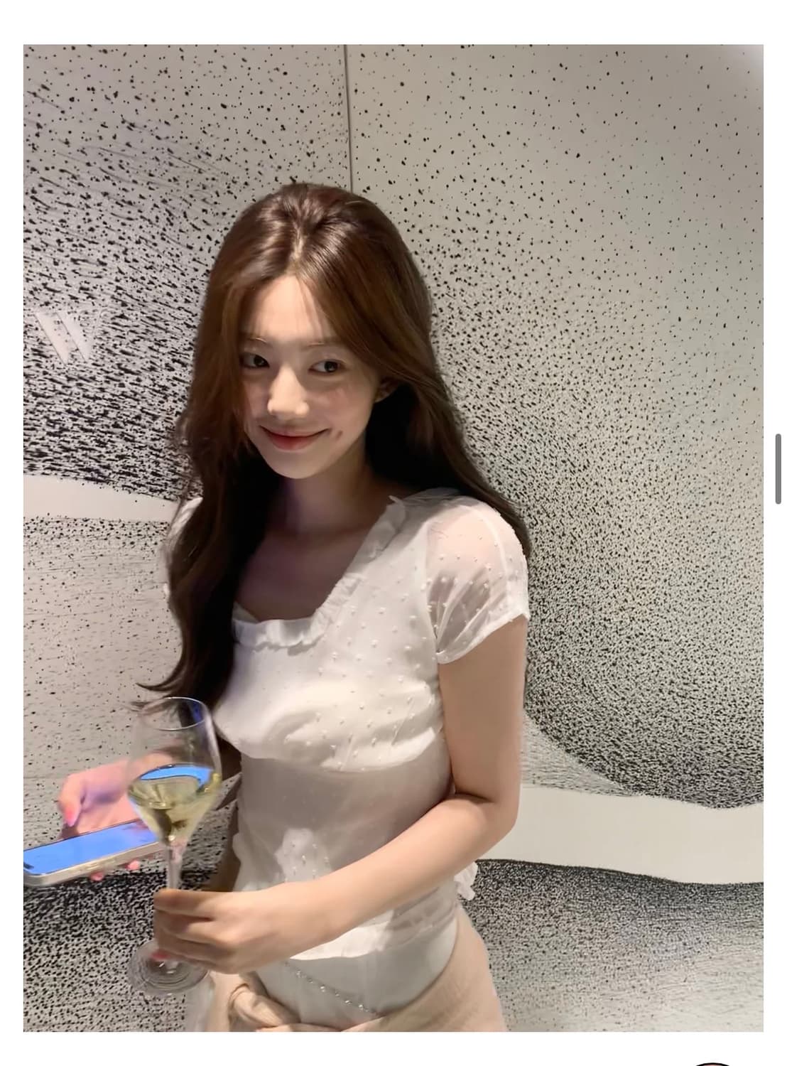 (새상품) 제니오 zaenio 애니 도트 쉬폰블라우스 L 상품이미지6