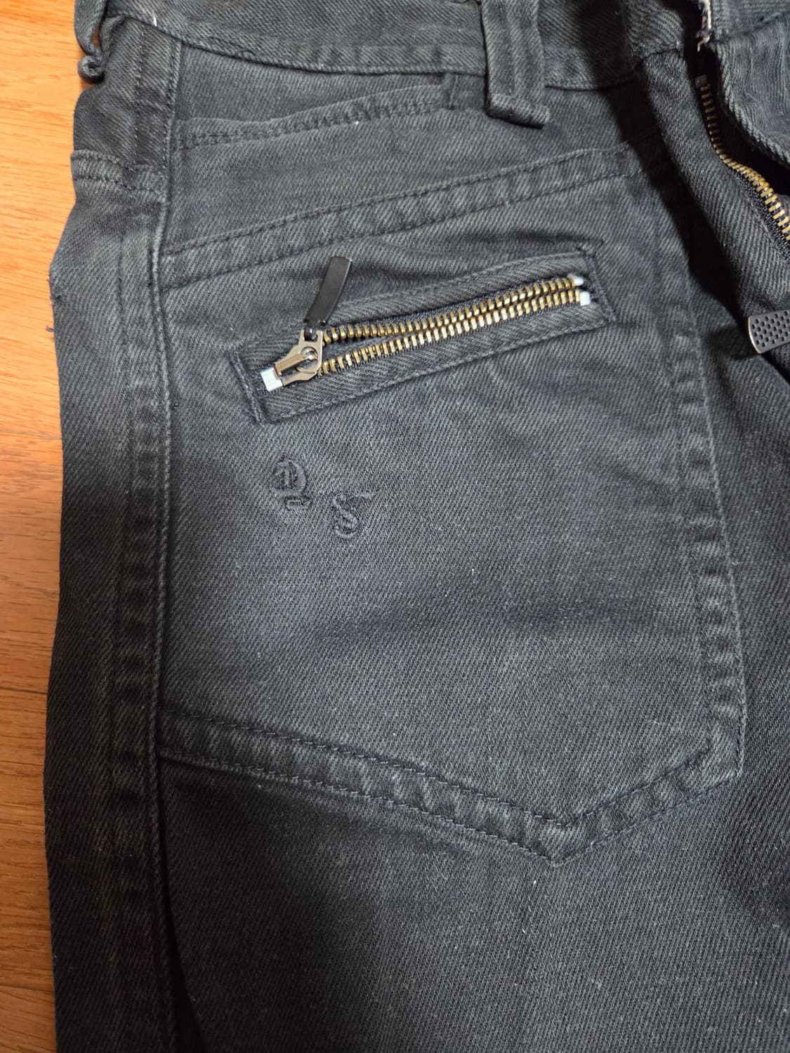 빈티지 디젤 검은속 면바지 남녀공용 28인치 상품이미지4