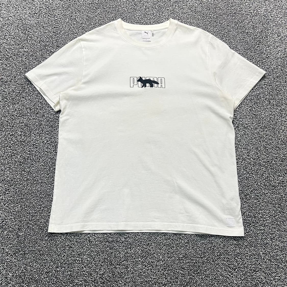 퓨마 X 메종키츠네 화이트 반팔티 상품이미지1