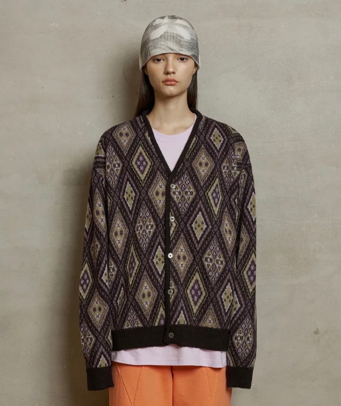 아가일 가디건 상품이미지1