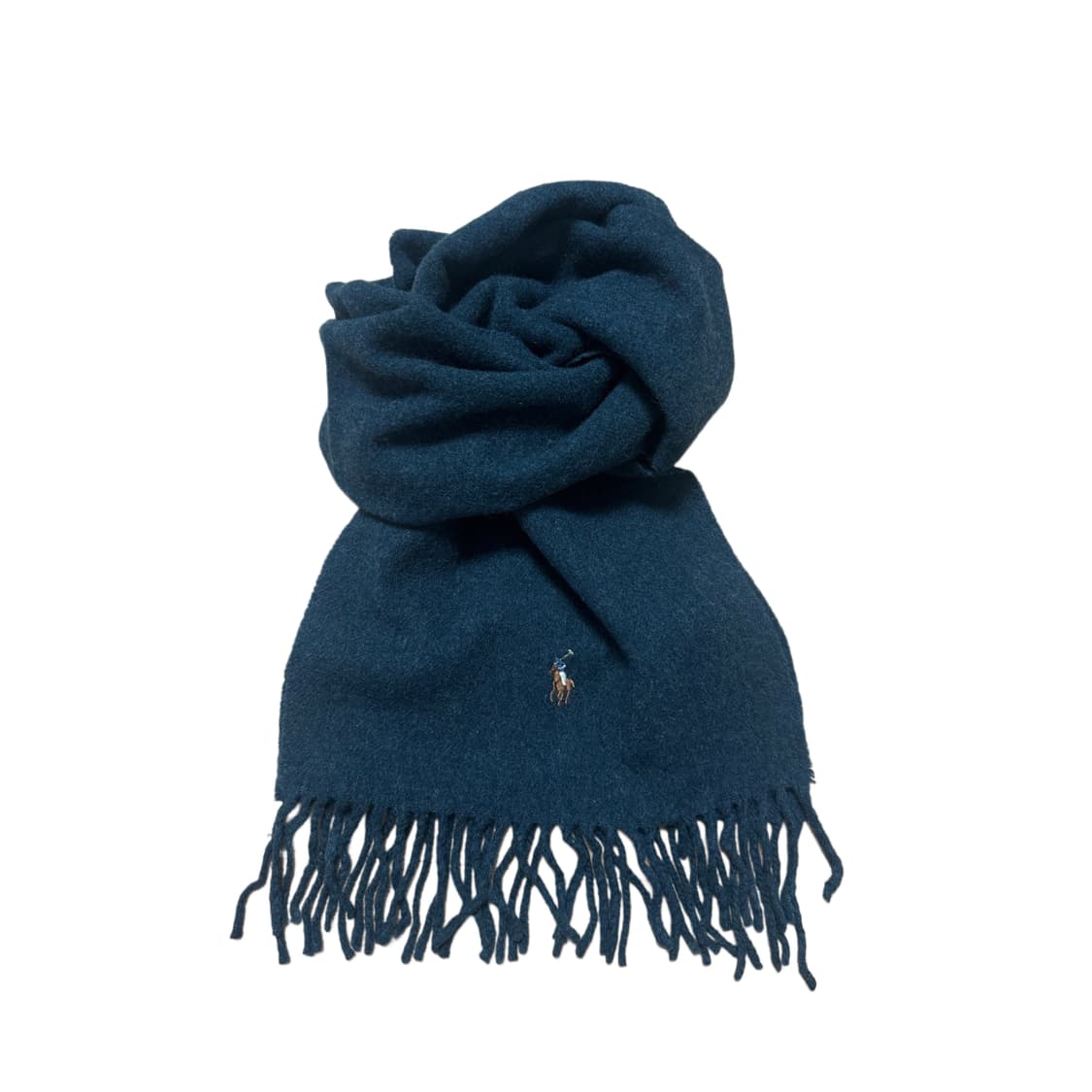 폴로 랄프로렌 램스 울 다크그린 머플러 목도리  상품이미지1