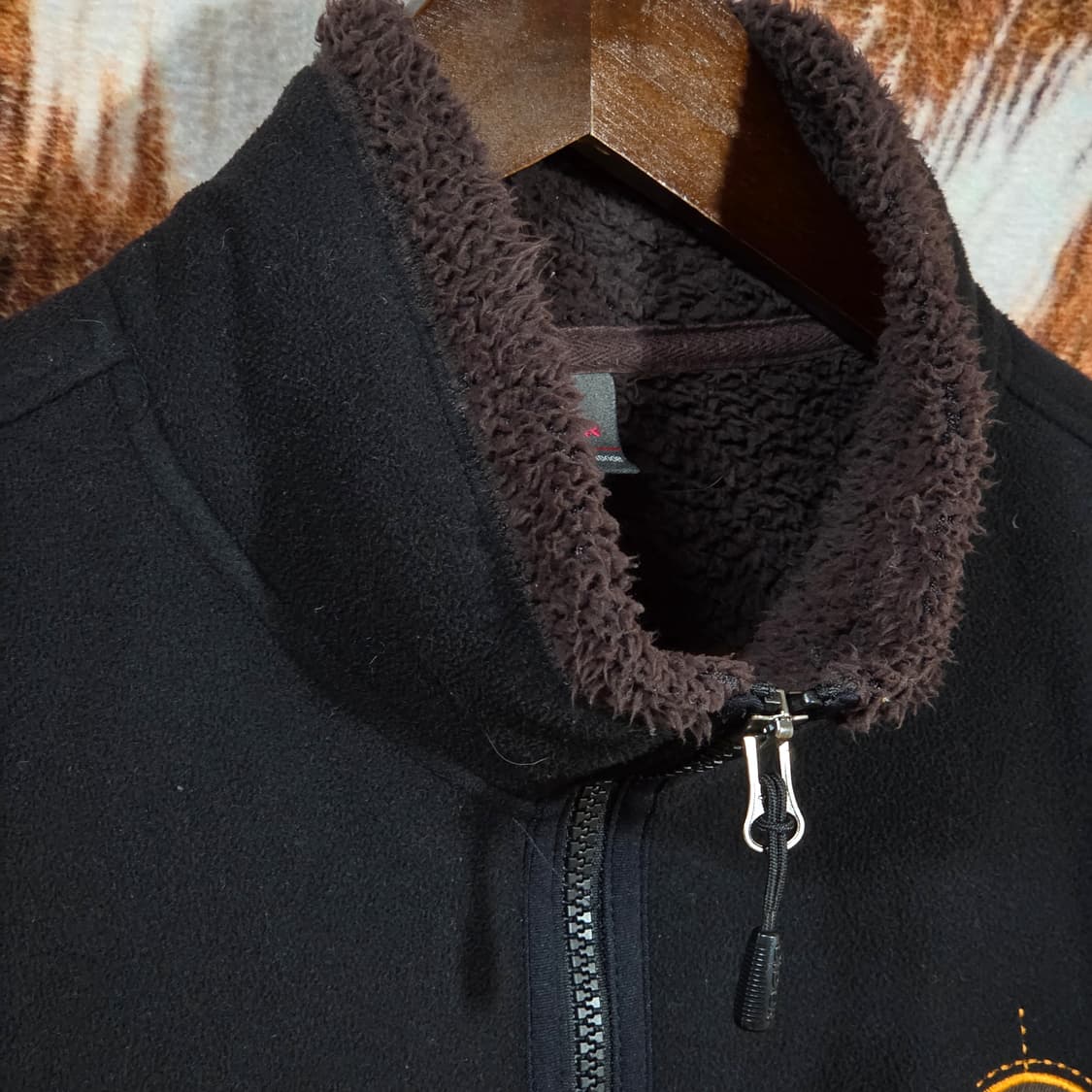 아이더 블랙 후리스 집업 상품이미지2