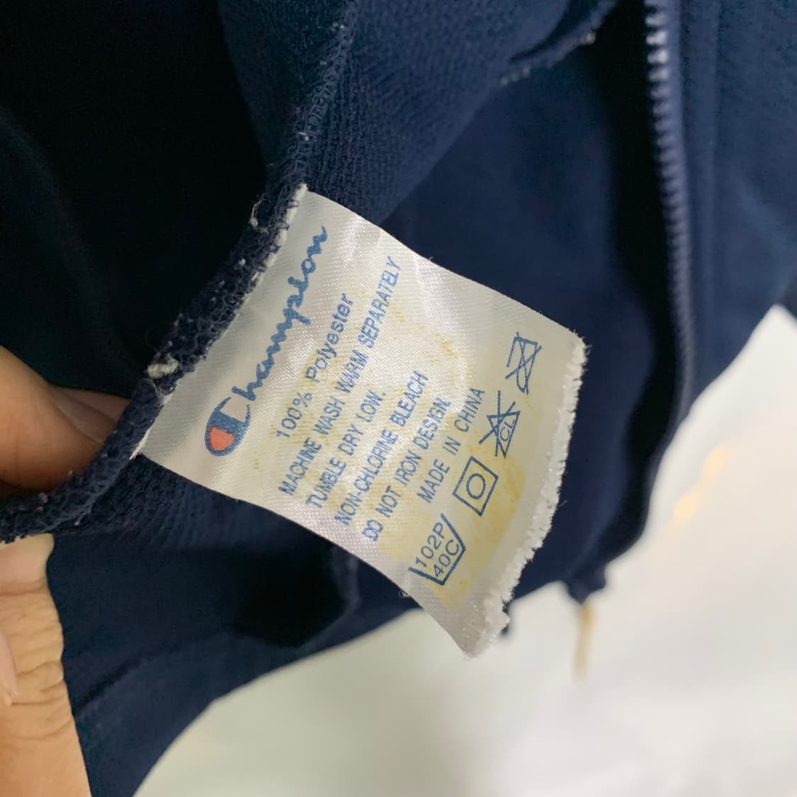 챔피온 네이비 트랙탑 라인 져지 L 남녀공용 빈티지 상품이미지5