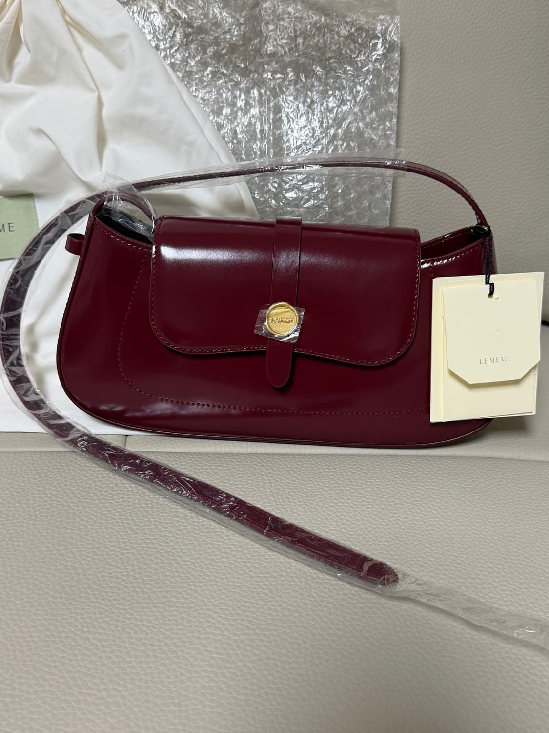 [새상품] 르메메 삭비뉴 Sac Vigne BlackCherry 숄더백 상품이미지2