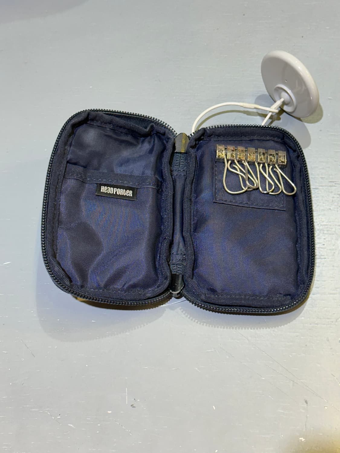 PORTER 요시다포터 블루체크 키지갑 상품이미지3