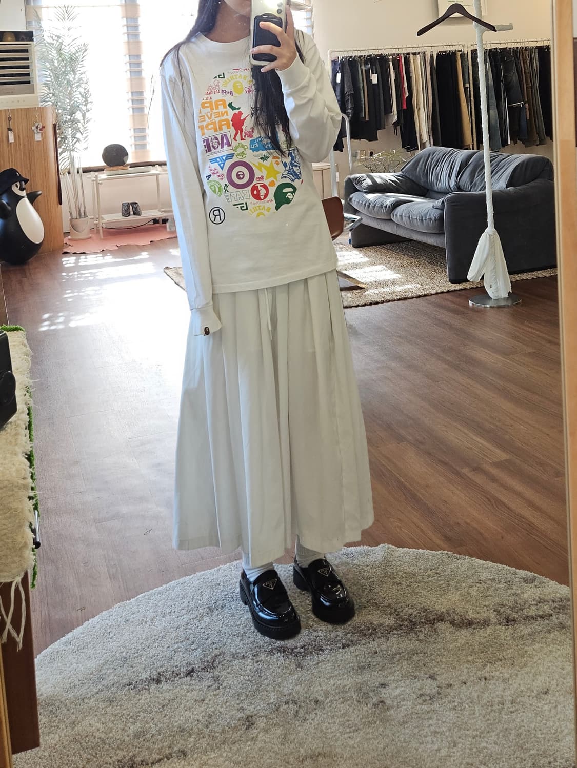 베이프 멀티컬러 에이프 롱슬리브 상품이미지3