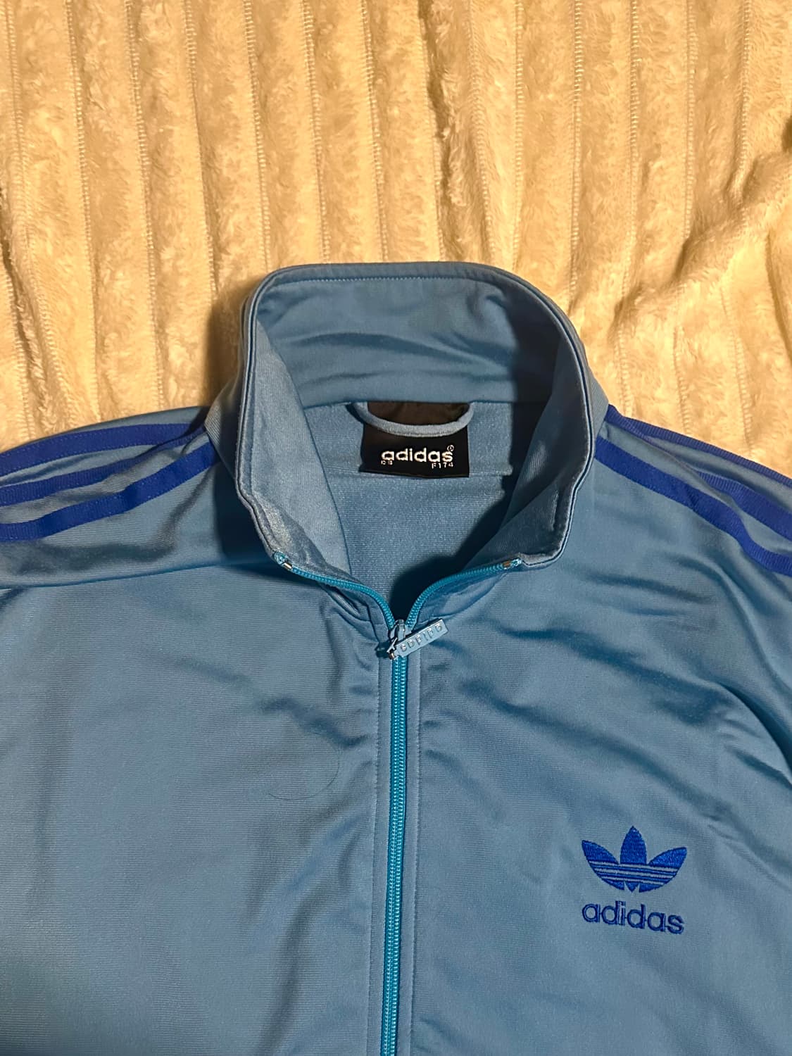 극희귀 아디다스 져지 비비드블루 트랙탑 올드스쿨 상품이미지2