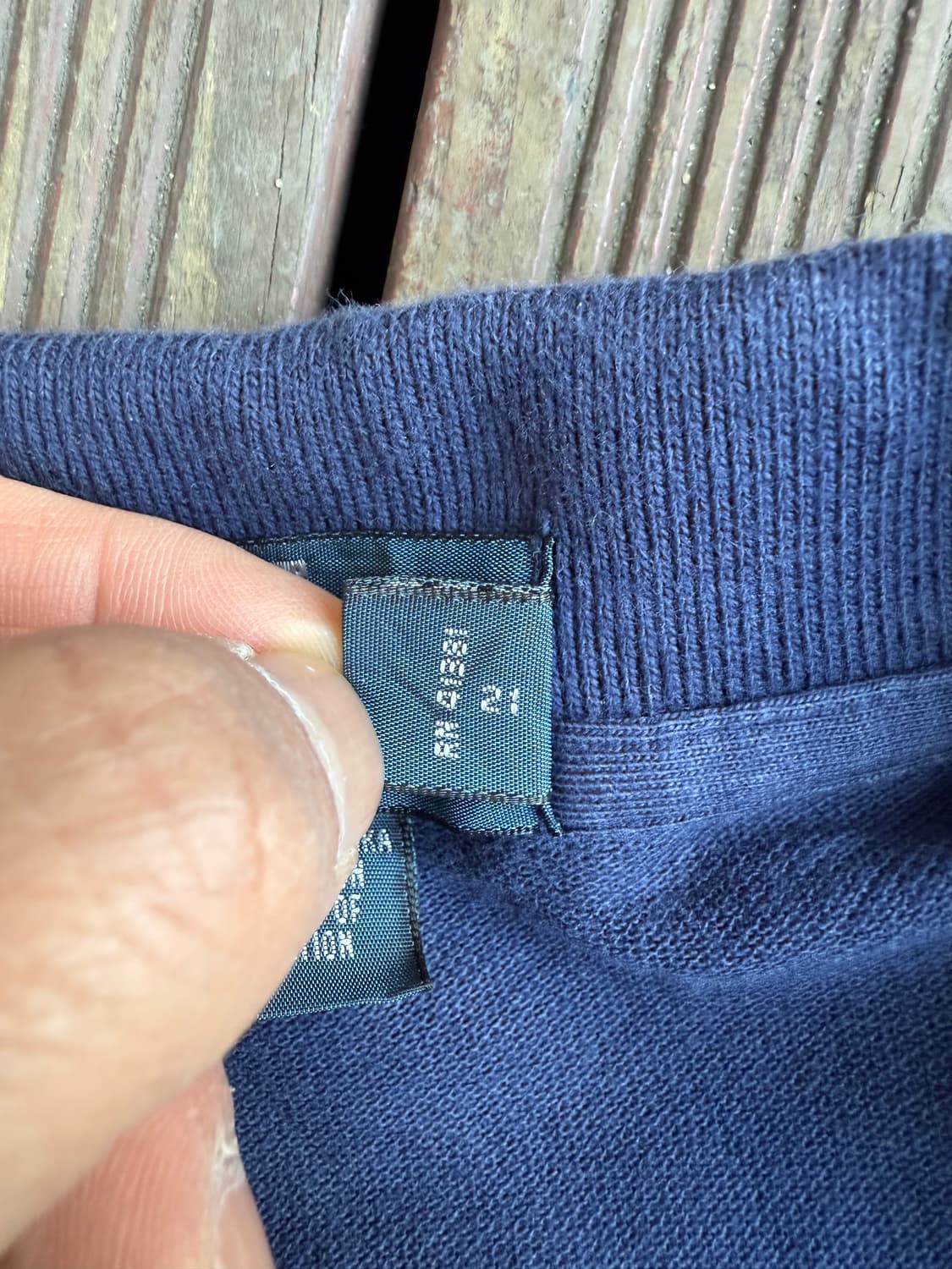 폴로 네이비 긴팔 카라티 상품이미지5