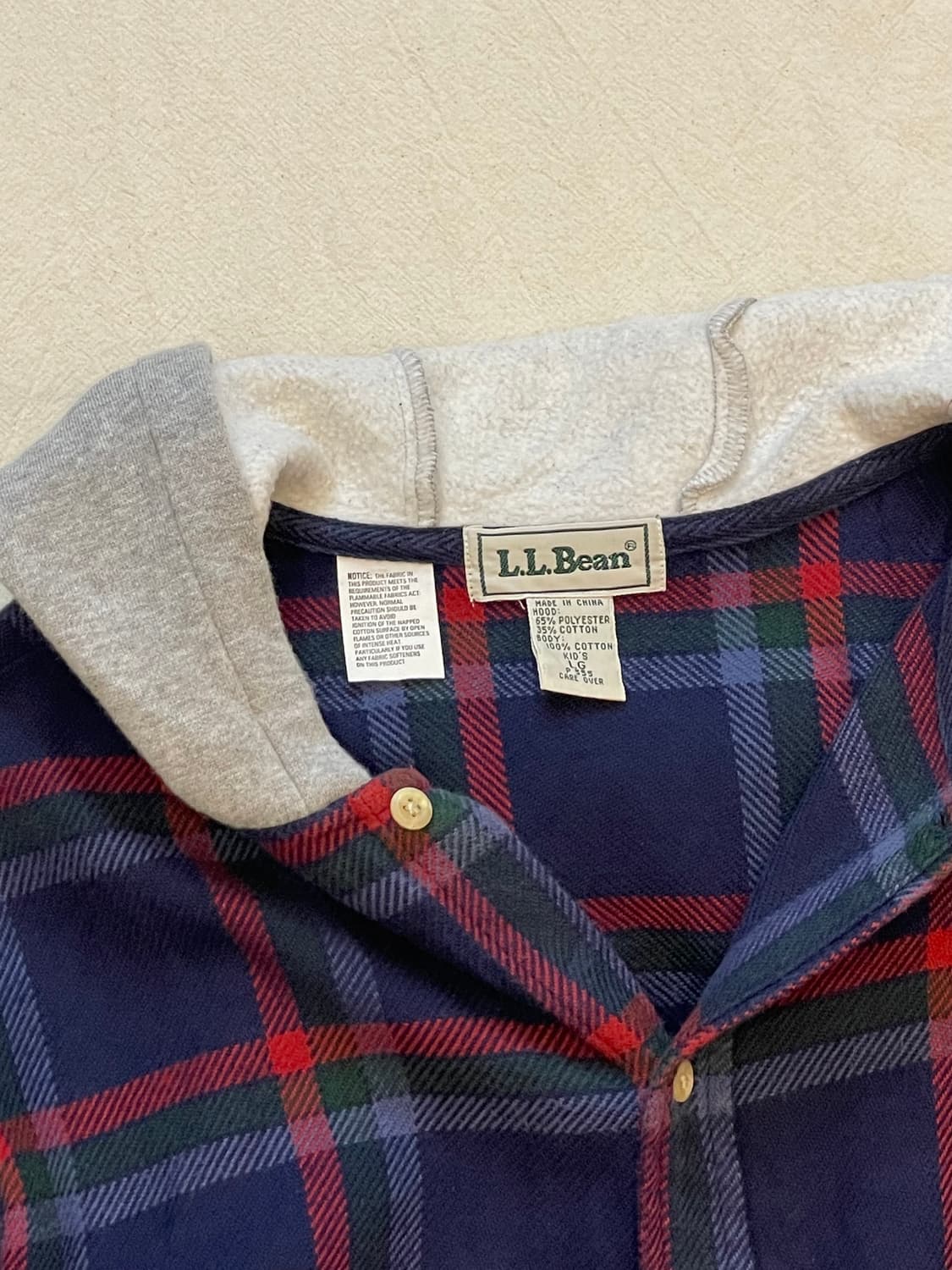 LLbean 엘엘빈 후드플란넬셔츠 겸 아우터 상품이미지2