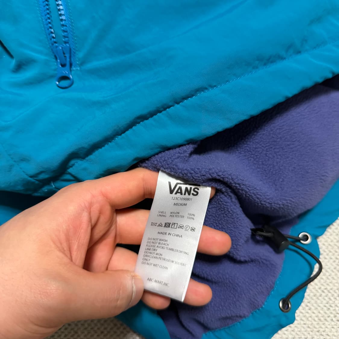 반스 올드스쿨 기모 바람막이 자켓 상품이미지5