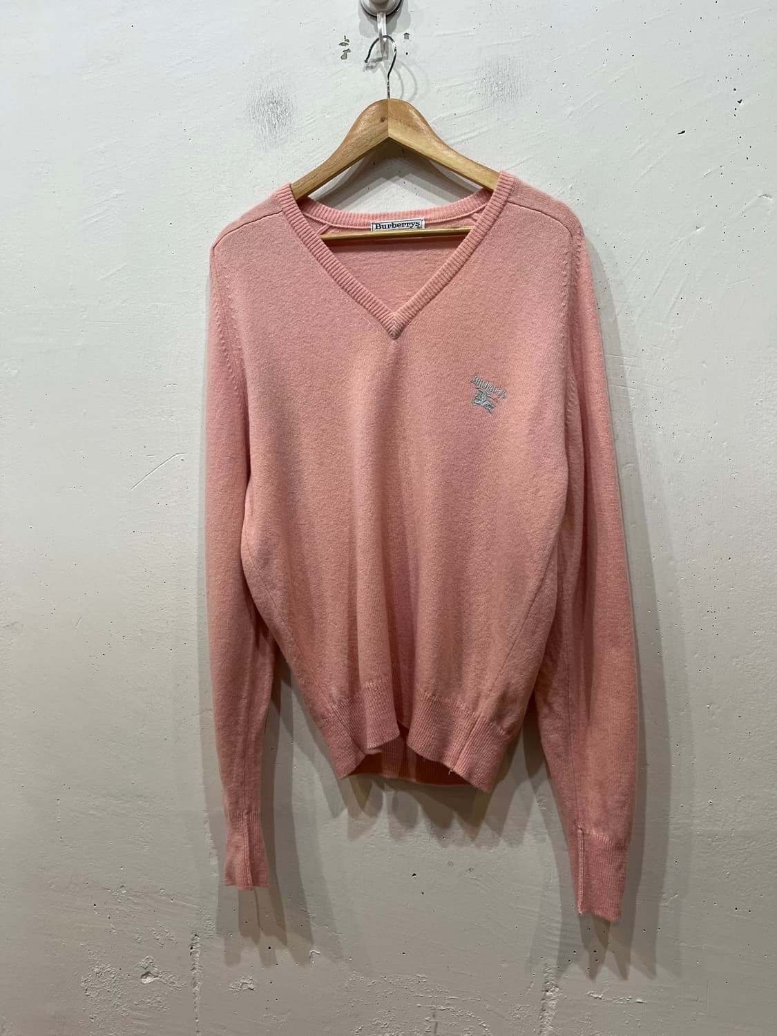 90s 버버리 램스울 니트 Made in SCOTLAND 상품이미지1