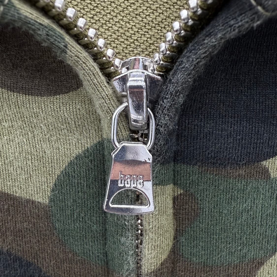 BAPE 녹계 샤크 윈드스토퍼 풀집업 후디 상품이미지6