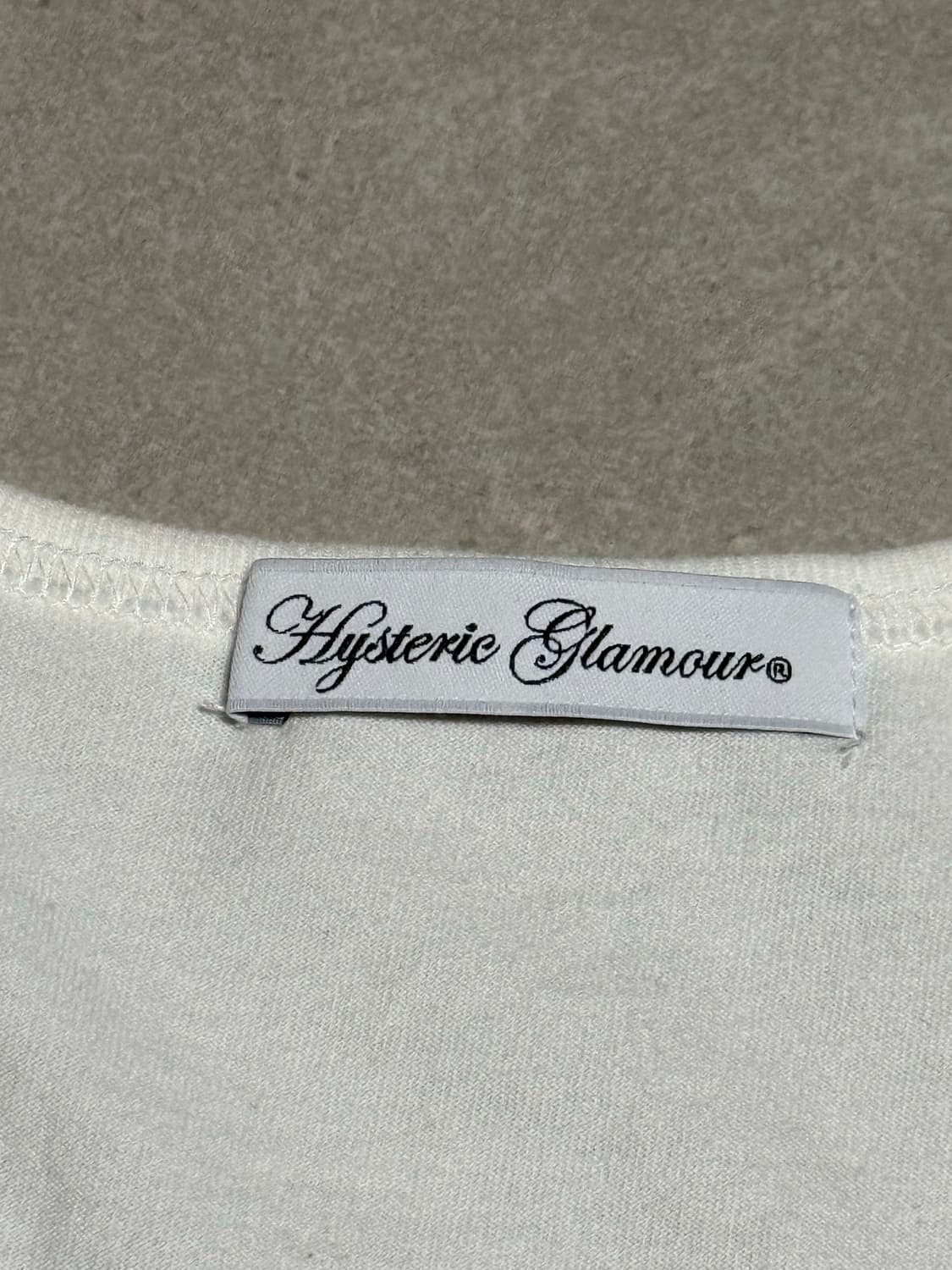 히스테릭 글래머 아카이브 라인스톤 히스걸 로고 반팔 티셔츠 상품이미지3