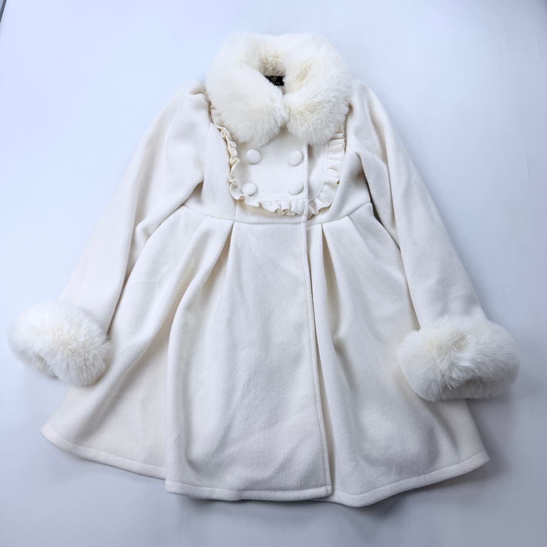 ROJITA 로지타 화이트 퍼 코트 상품이미지1