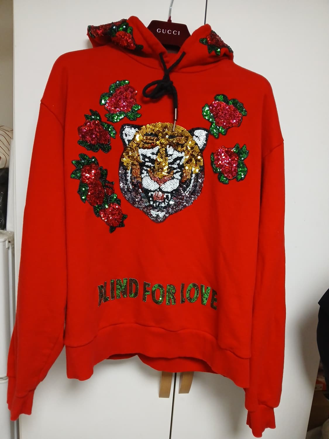 구찌 st 호랑이 스팽글 후드티 100 상품이미지1