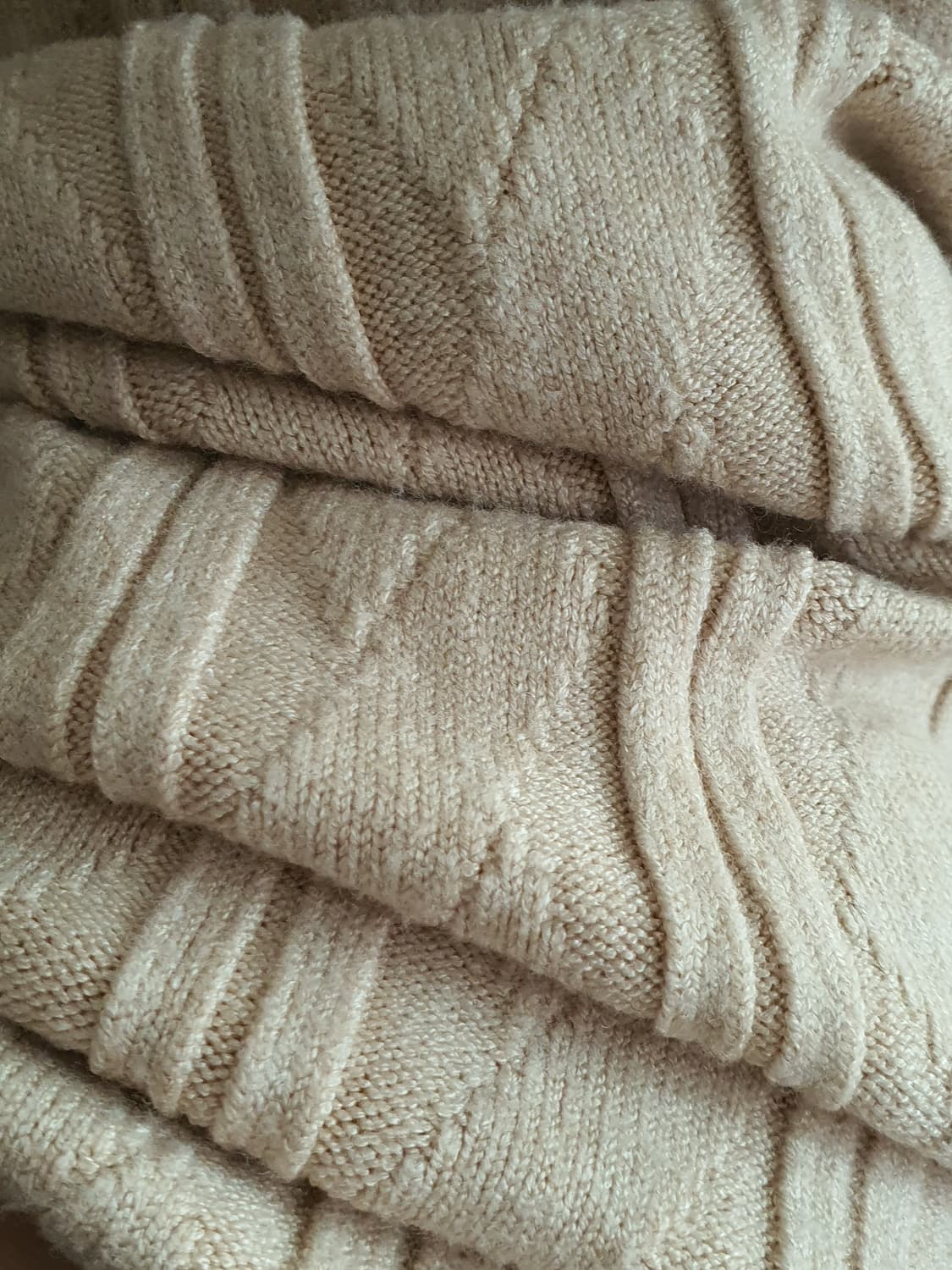 [모리걸] 니트 롱 스커트 베이지 FREE 상품이미지2