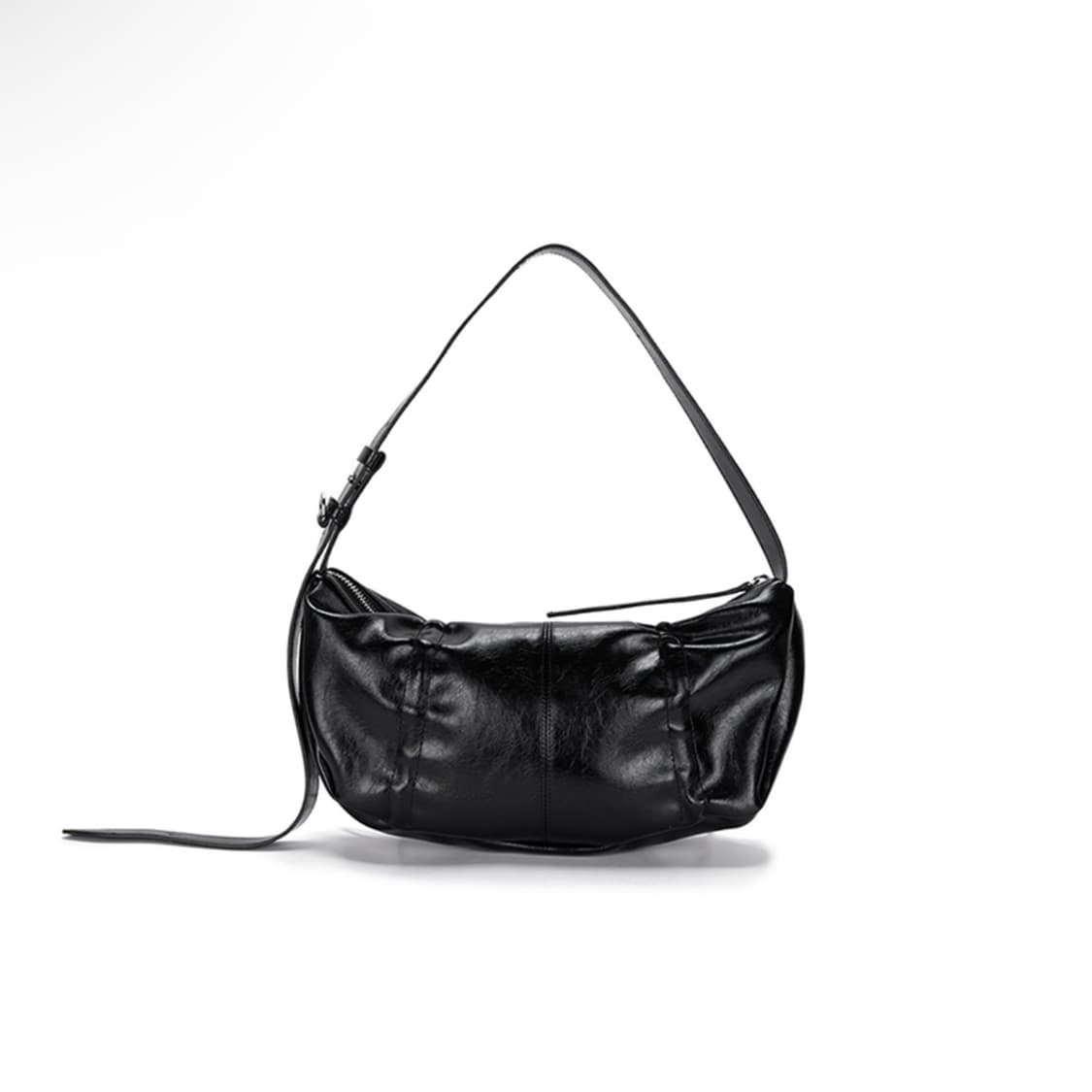 마뗑킴 하프 셔링 리본 라운드 백 가방 셔링리본백 숄더백 상품이미지2