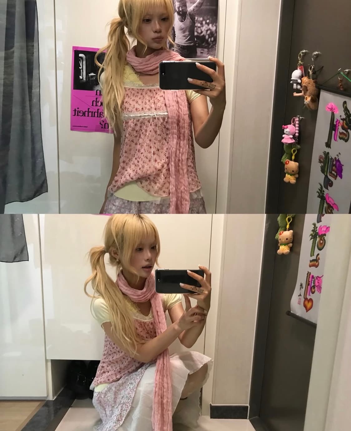 ✿파스텔 잔꽃 레이어드 러블리 하구미 set ✿ 상품이미지2