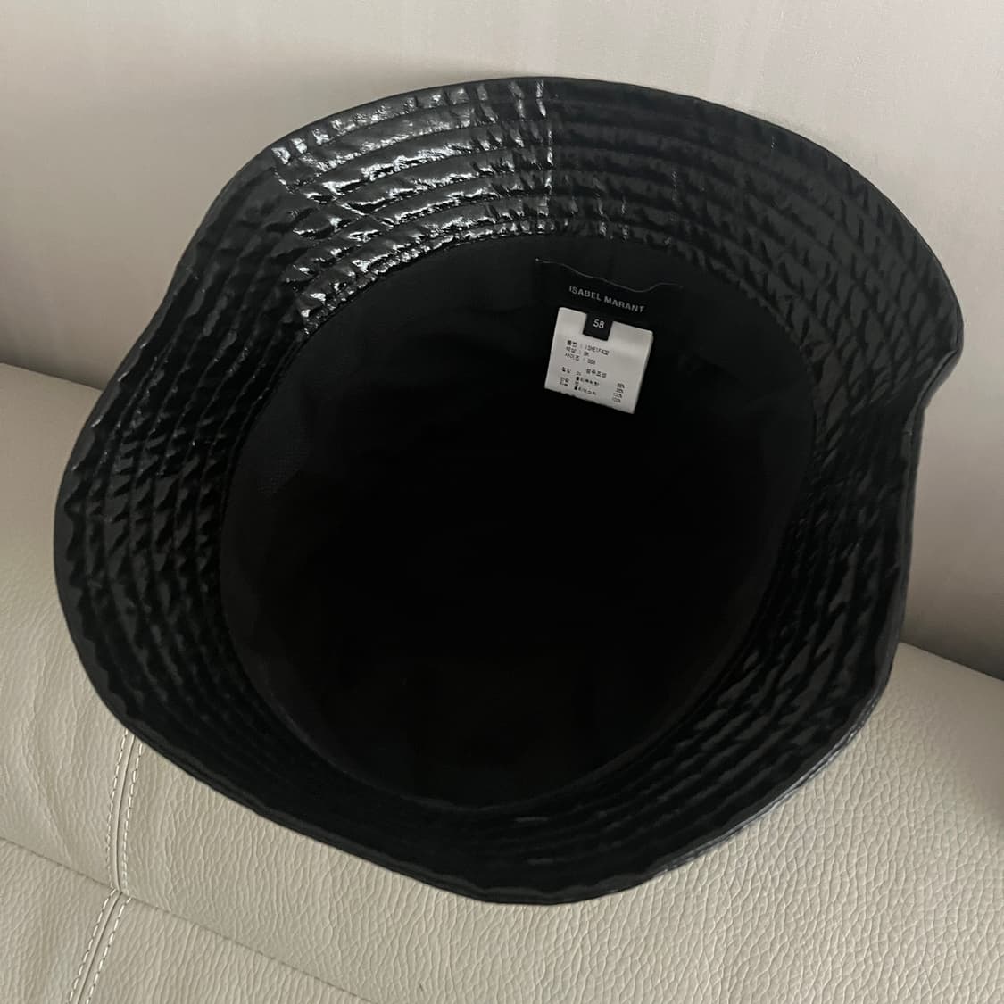 이자벨마랑 버팃햇 애나멜 블랙컬러 상품이미지3