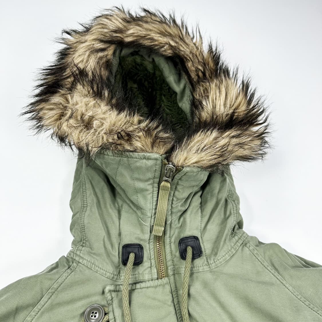 데님앤서플라이 n3b 카키 야상점퍼 (M) 상품이미지4